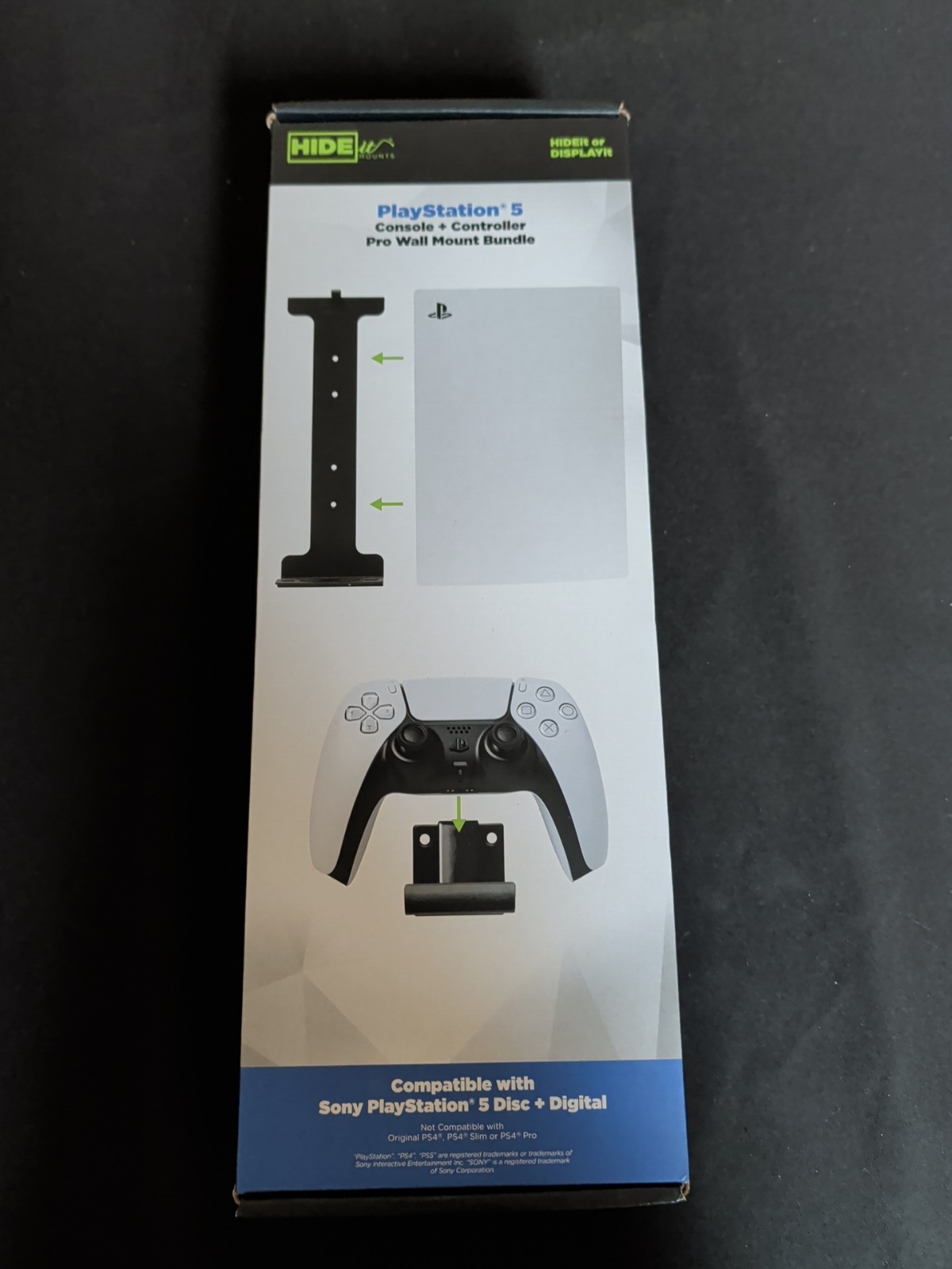 PlayStation 5 Console and Controller Pro Wall Mount Bundle