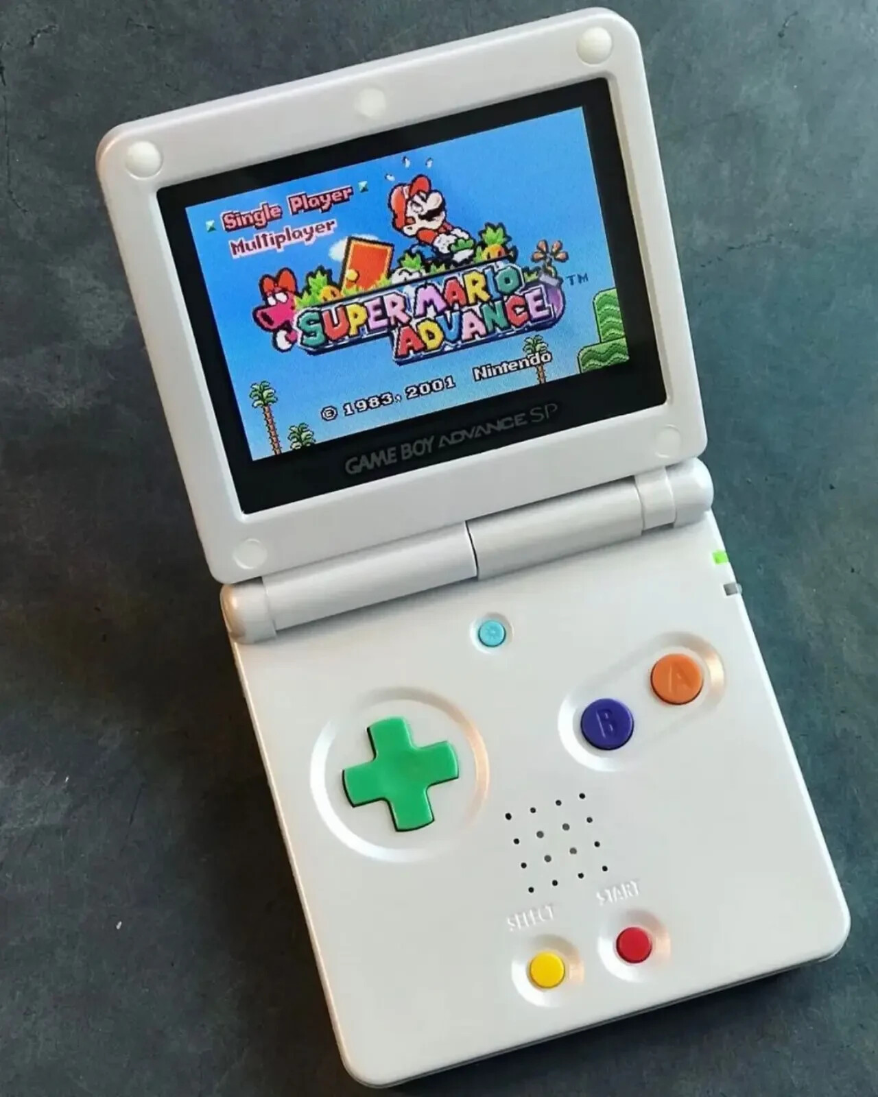 Nintendo Game Boy Advance SP System GBA SP IPS LCD Backlight WHITE