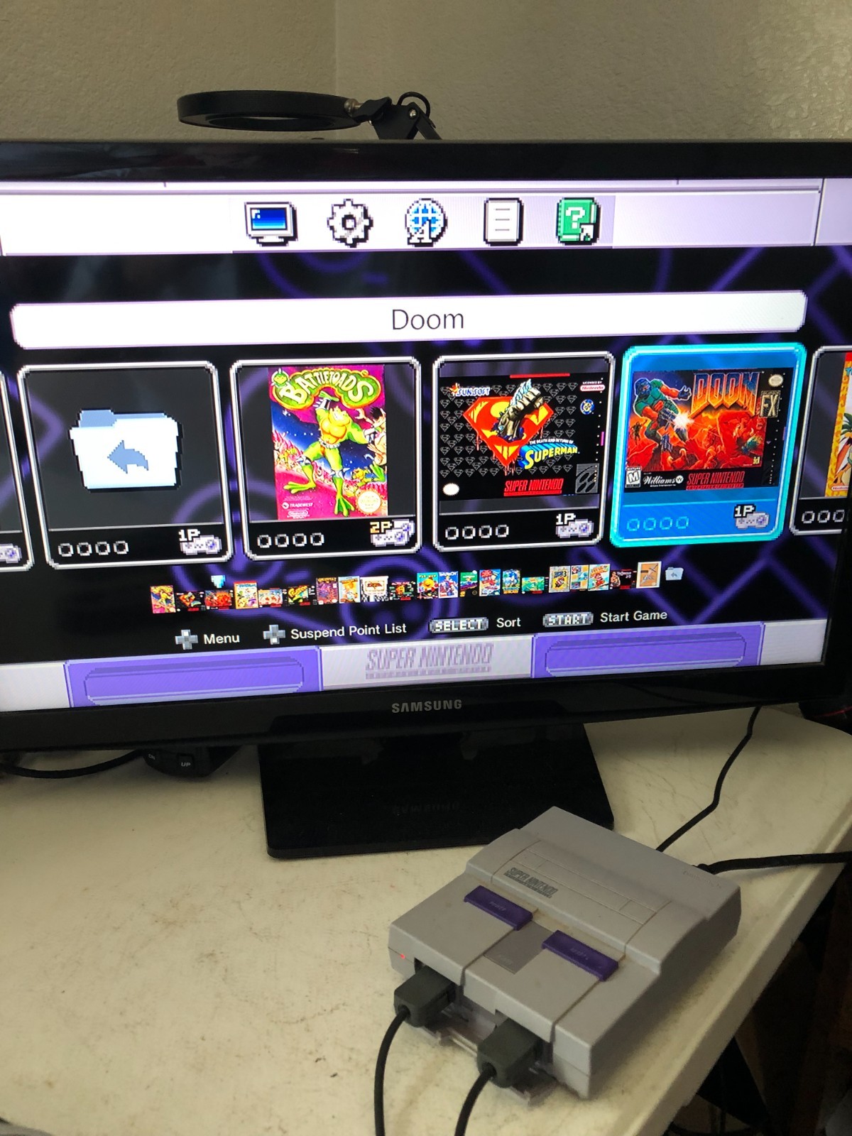 Nintendo Super NES Control Deck Mini SNES Classic Edition CLV-201, 2 Controllers