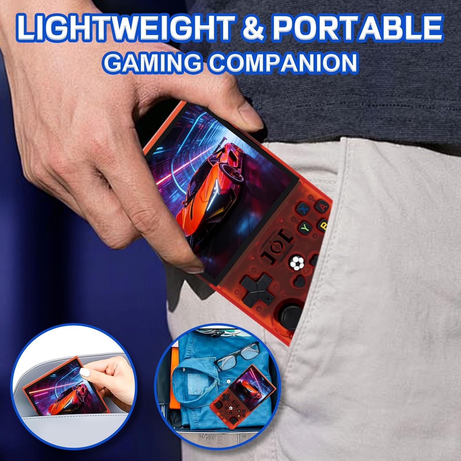 R36MAX Handheld Game Console – 4.0-Inch Screen, Support 22000+Classic Games,1…