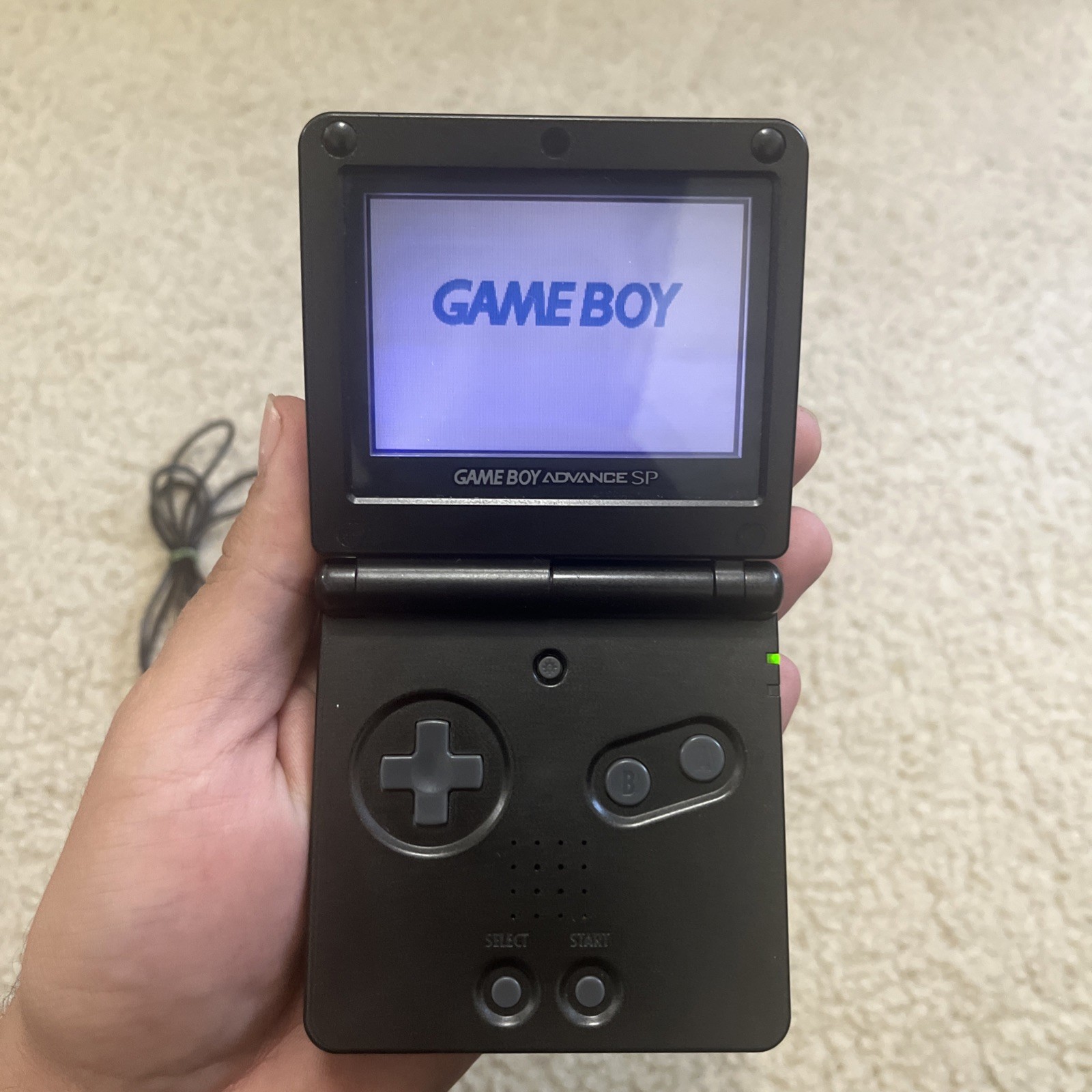 Game Boy Advance SP – Tested, Works + one game and charger