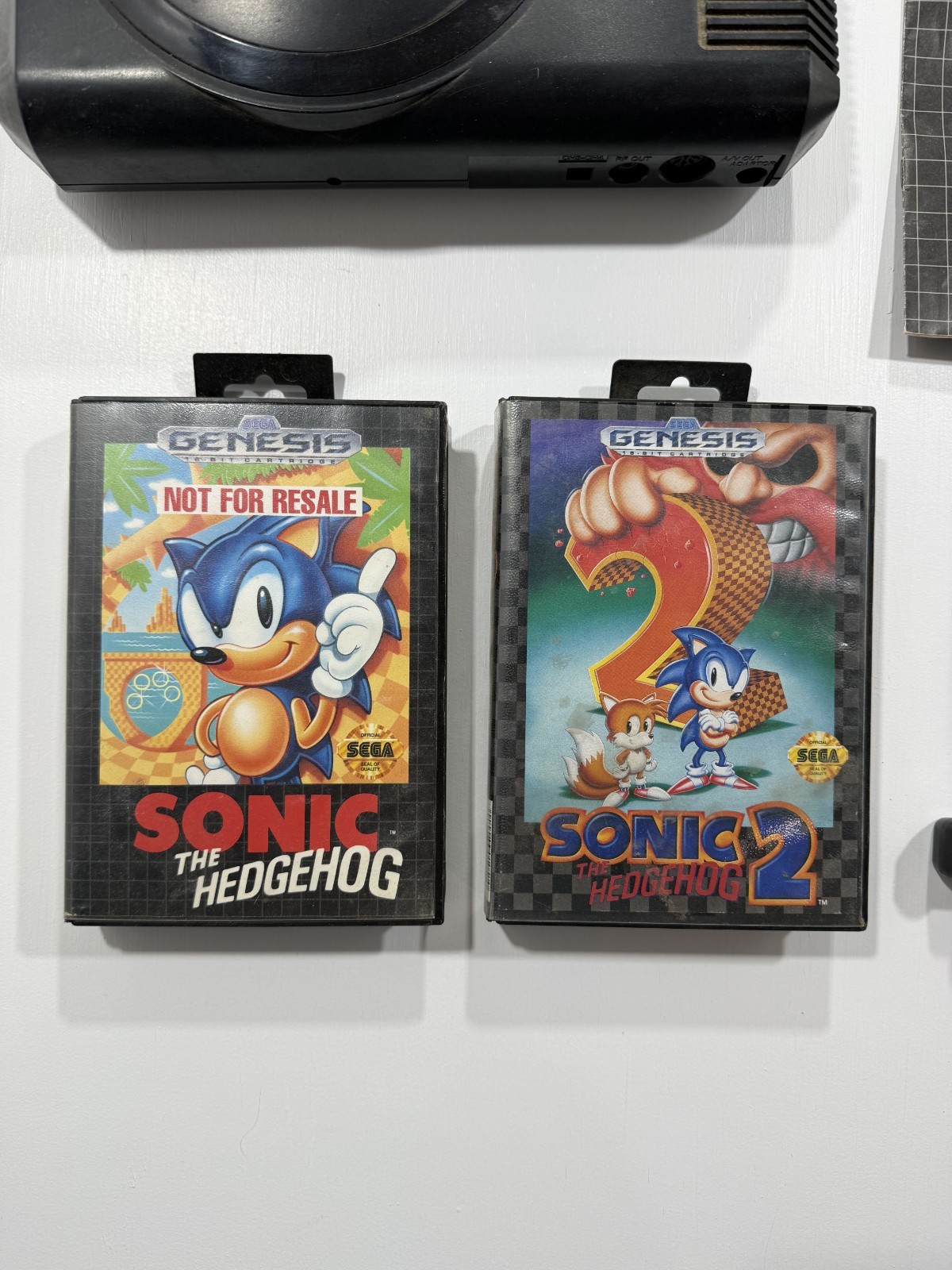 Original Sega Genesis Model 1 Console Sonic System Box Sonic 1&2 Tested Working