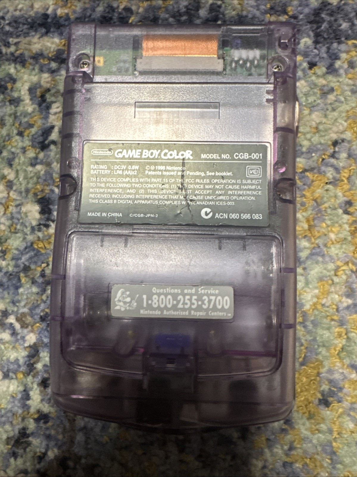 Gameboy Color Atomic Purple