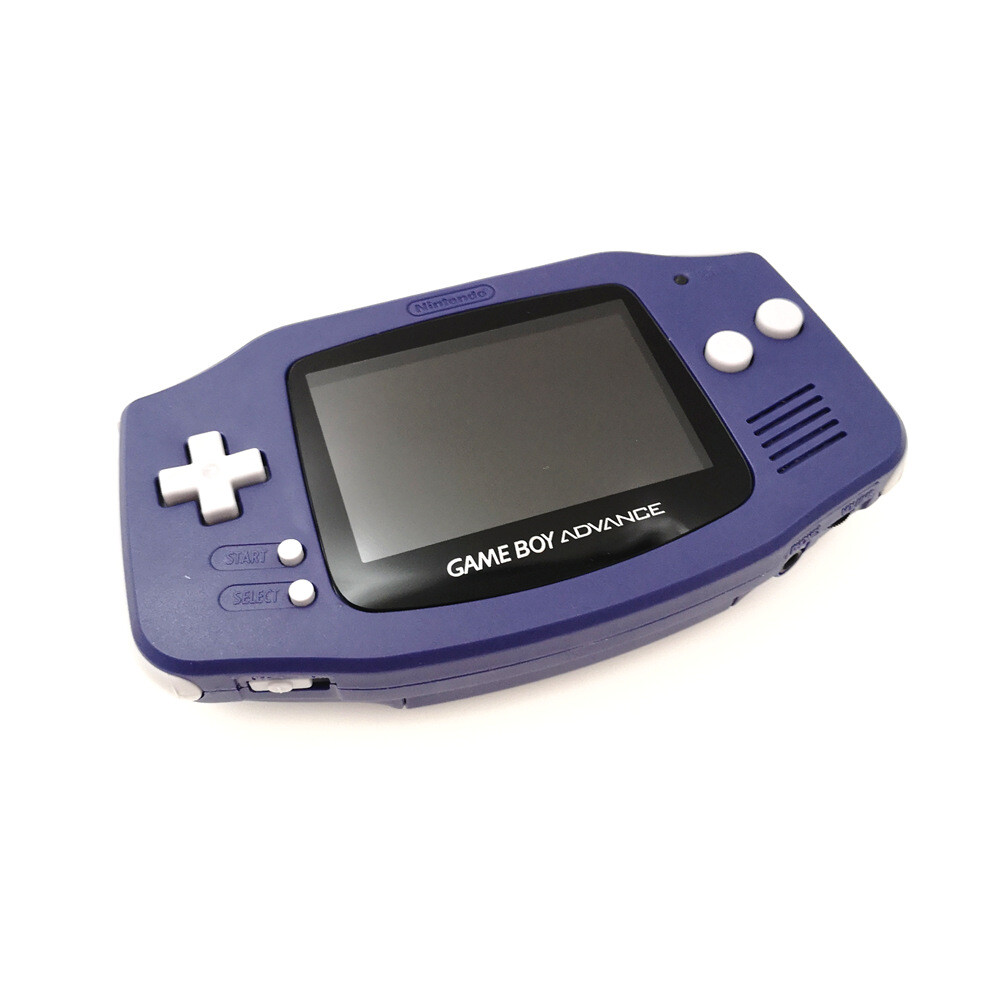 Blue Game Boy Advance with iPS Backlight Backlit LCD MOD GBA Console