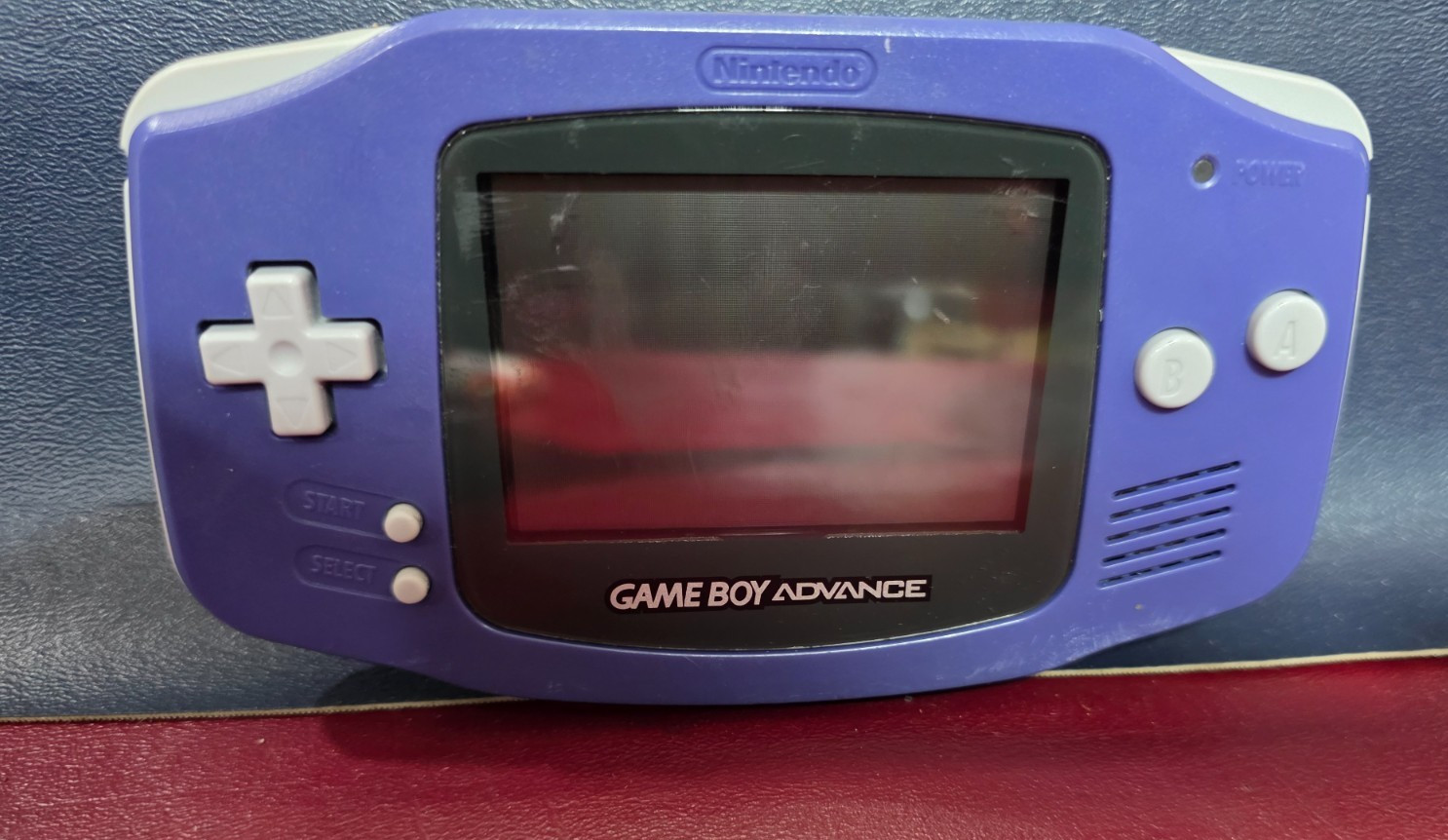Nintendo Game Boy Advance Handheld System Indigo Purple Tested No Batteries