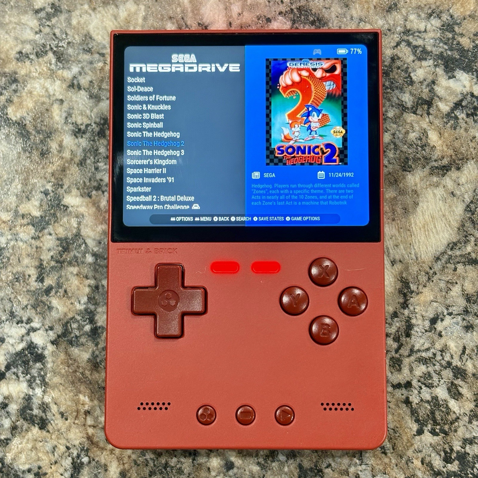 New Trimui Brick Gaming Handheld, New 64GB Card, Custom Loaded Ready To Play