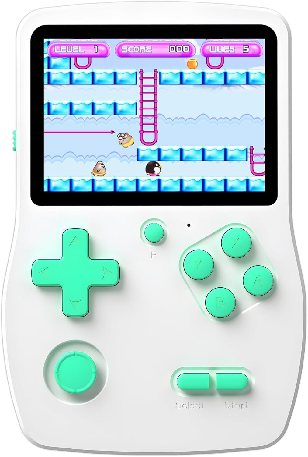 32-Bit Handheld Game Console with 139 Preloaded Games, 3.0″ Screen, Rechargeable