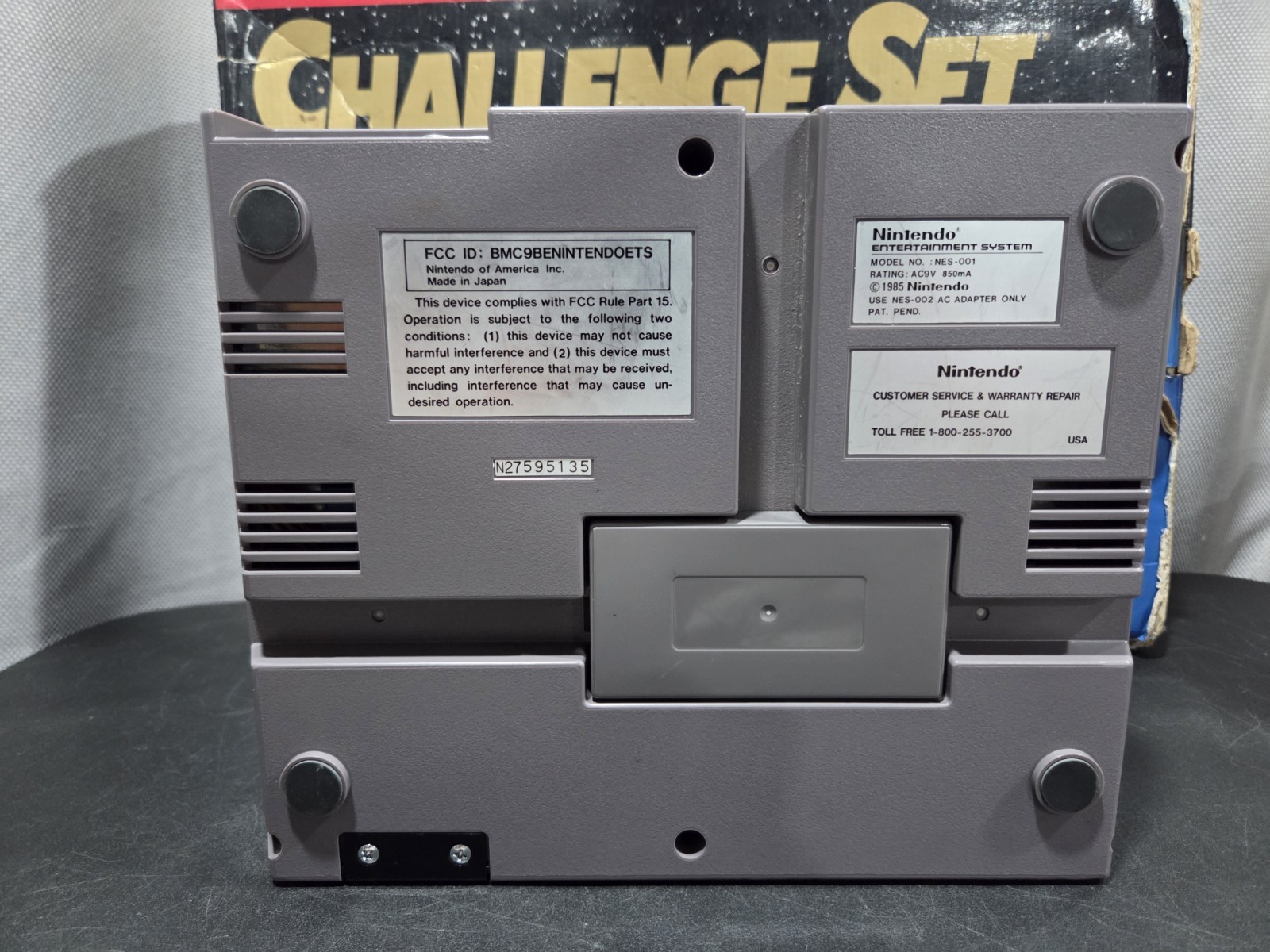 1992 Nintendo NES CHALLENGE SET In Box W/ Super MARIO Bros. 3 CIB NO Styrofoam