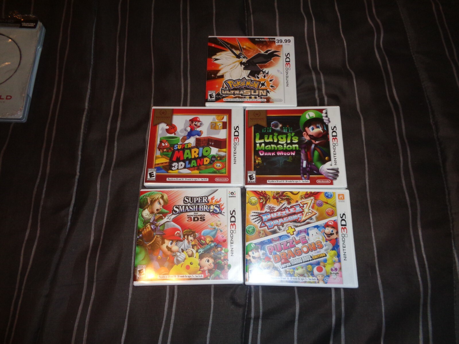 Nintendo 3ds Console (CTR001) And Five Game(All Brand New Sealed) Nintendo Lot