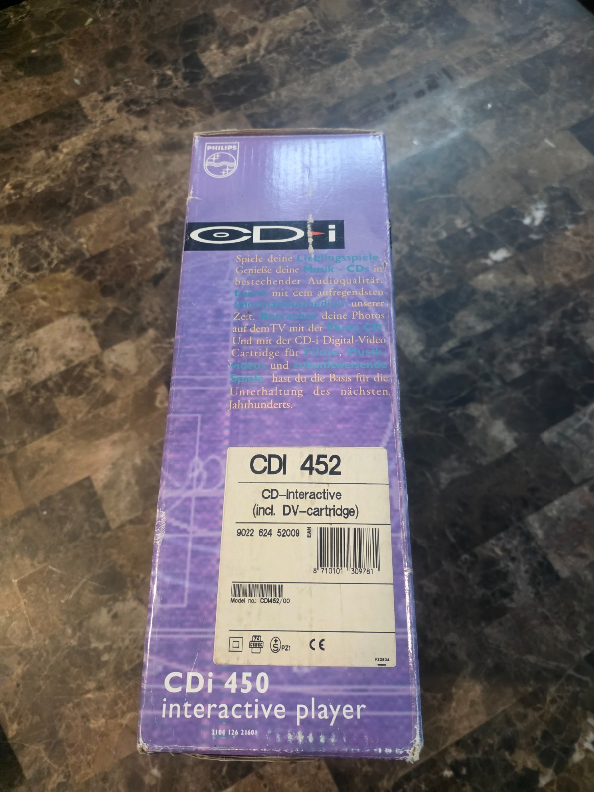 Philips 450 Model CDI (PAL) + Digital Video Cartridge + Space Ace