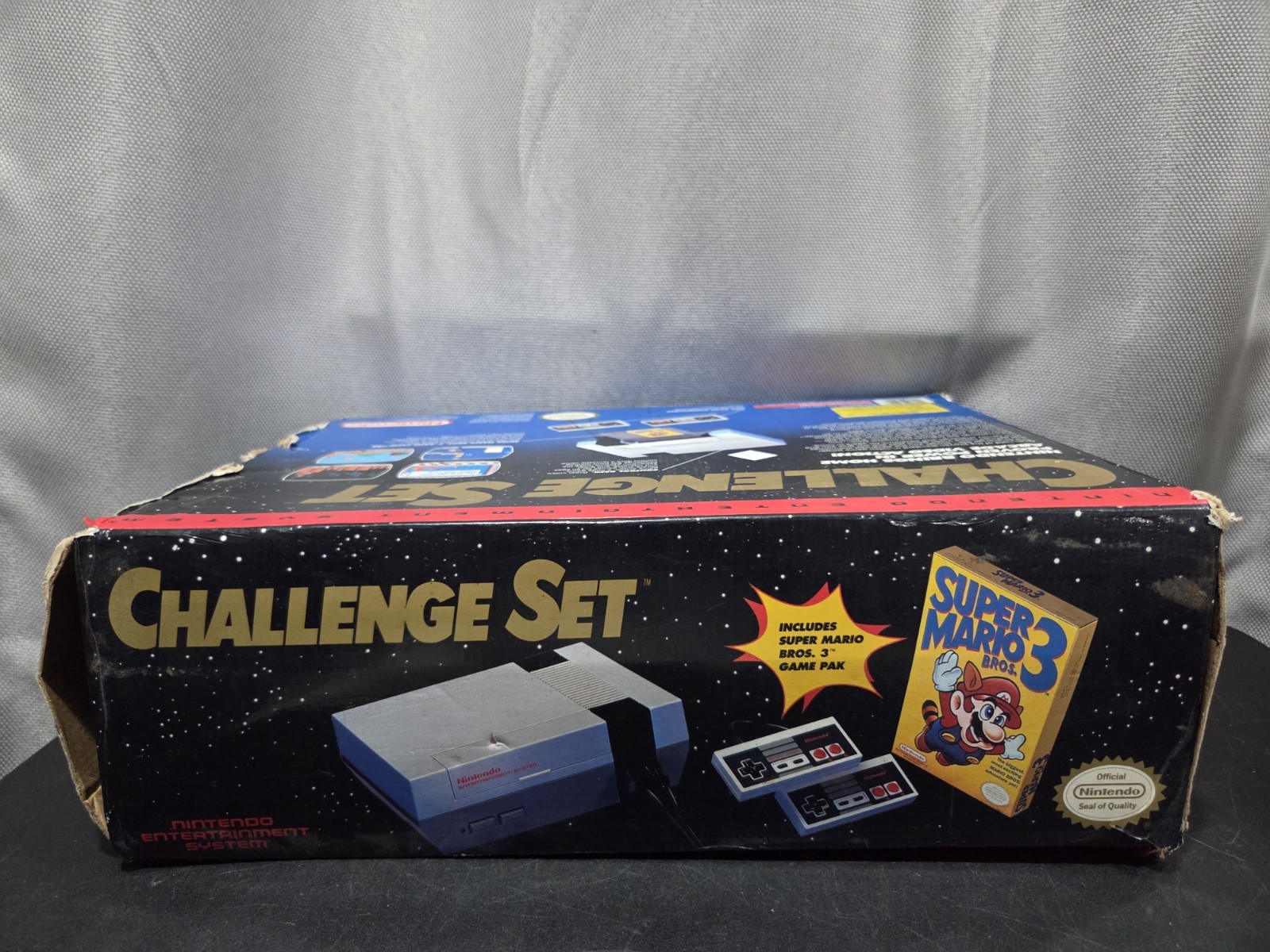 1992 Nintendo NES CHALLENGE SET In Box W/ Super MARIO Bros. 3 CIB NO Styrofoam