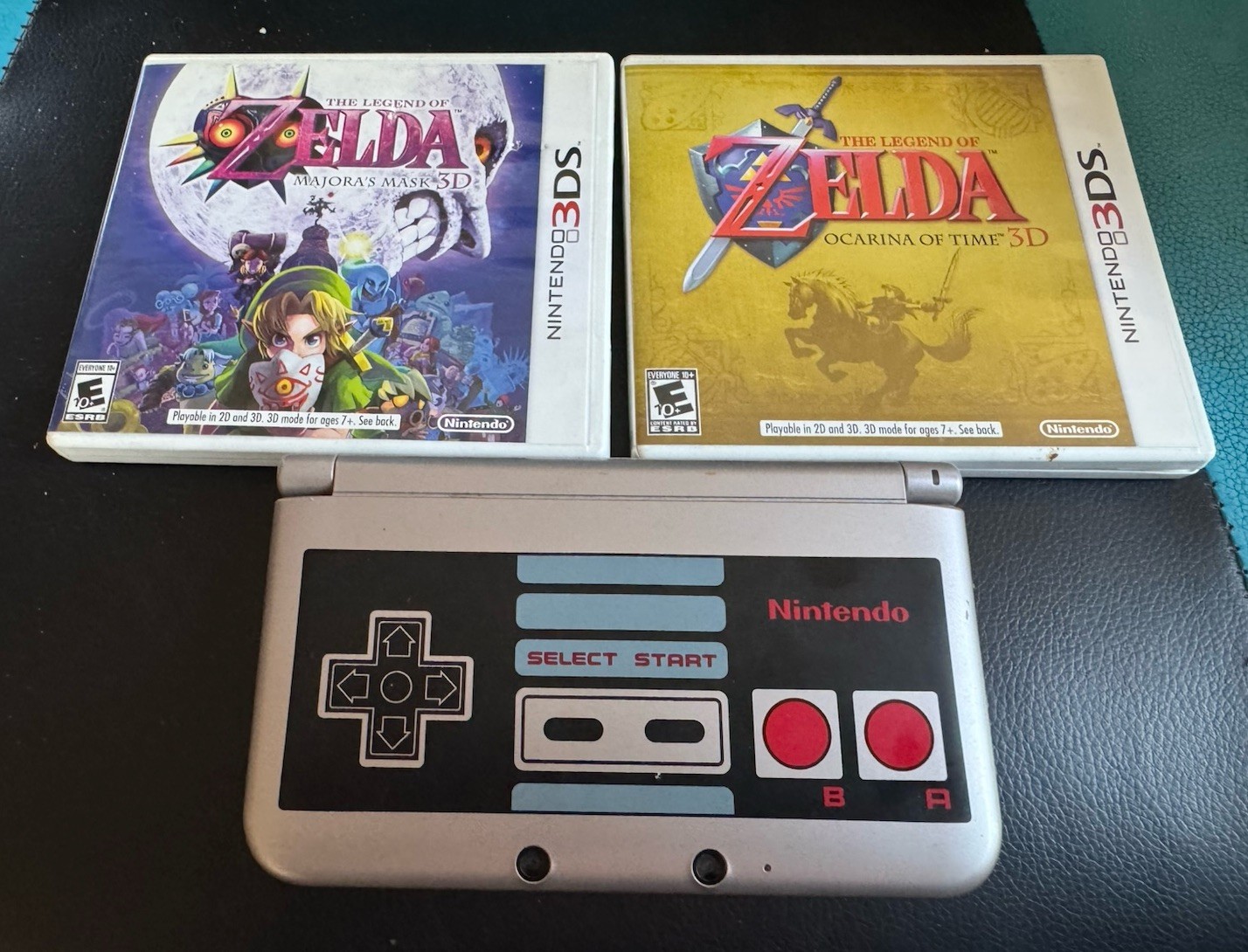 Nintendo 3DS XL NES Edition Console- Wi-Fi + Charger, Stylus, 2 Games Tested✅💯