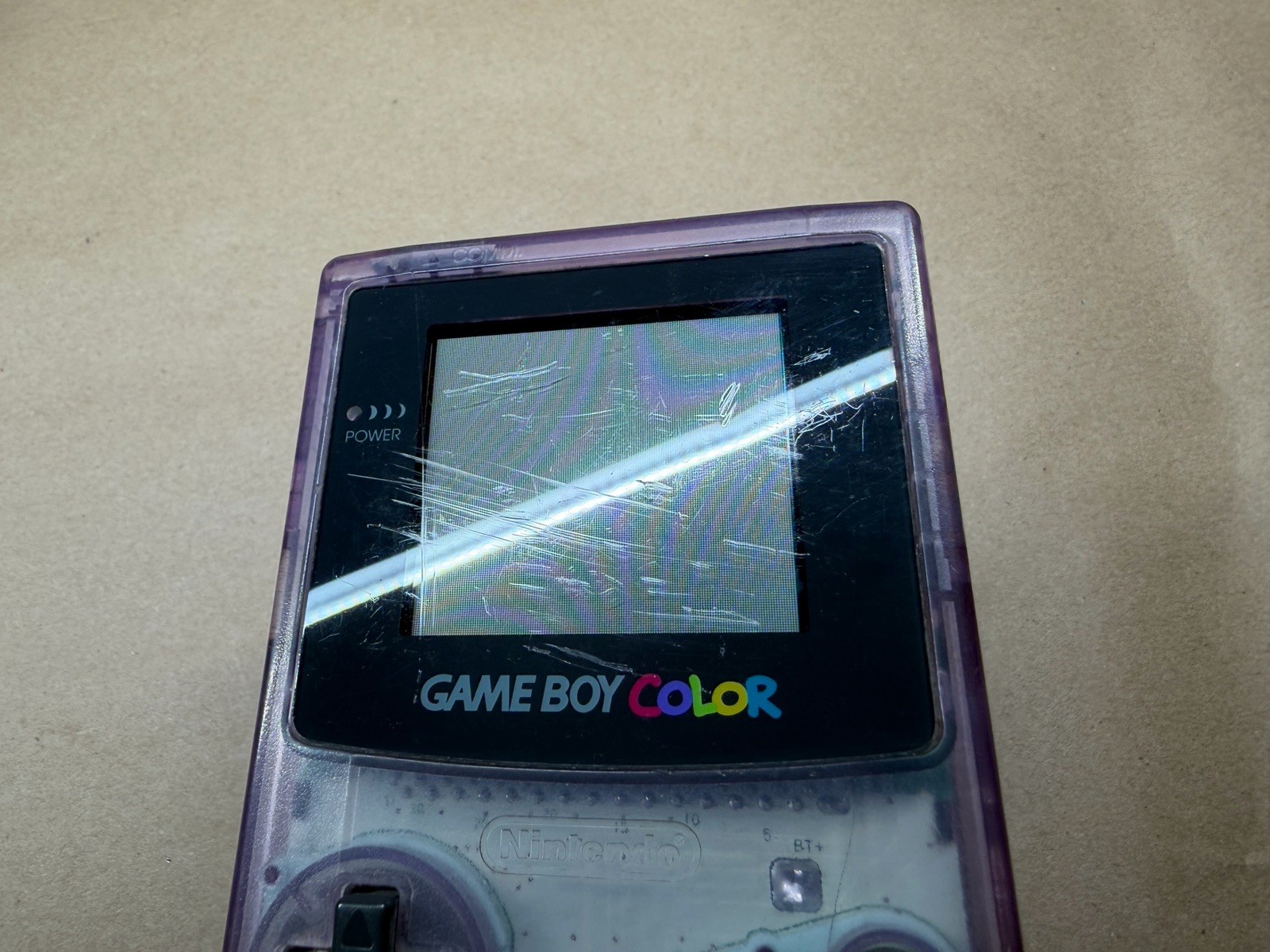 Nintendo Game Boy Color Handheld System Atomic Purple *Has Cosmetic Wear* Tested