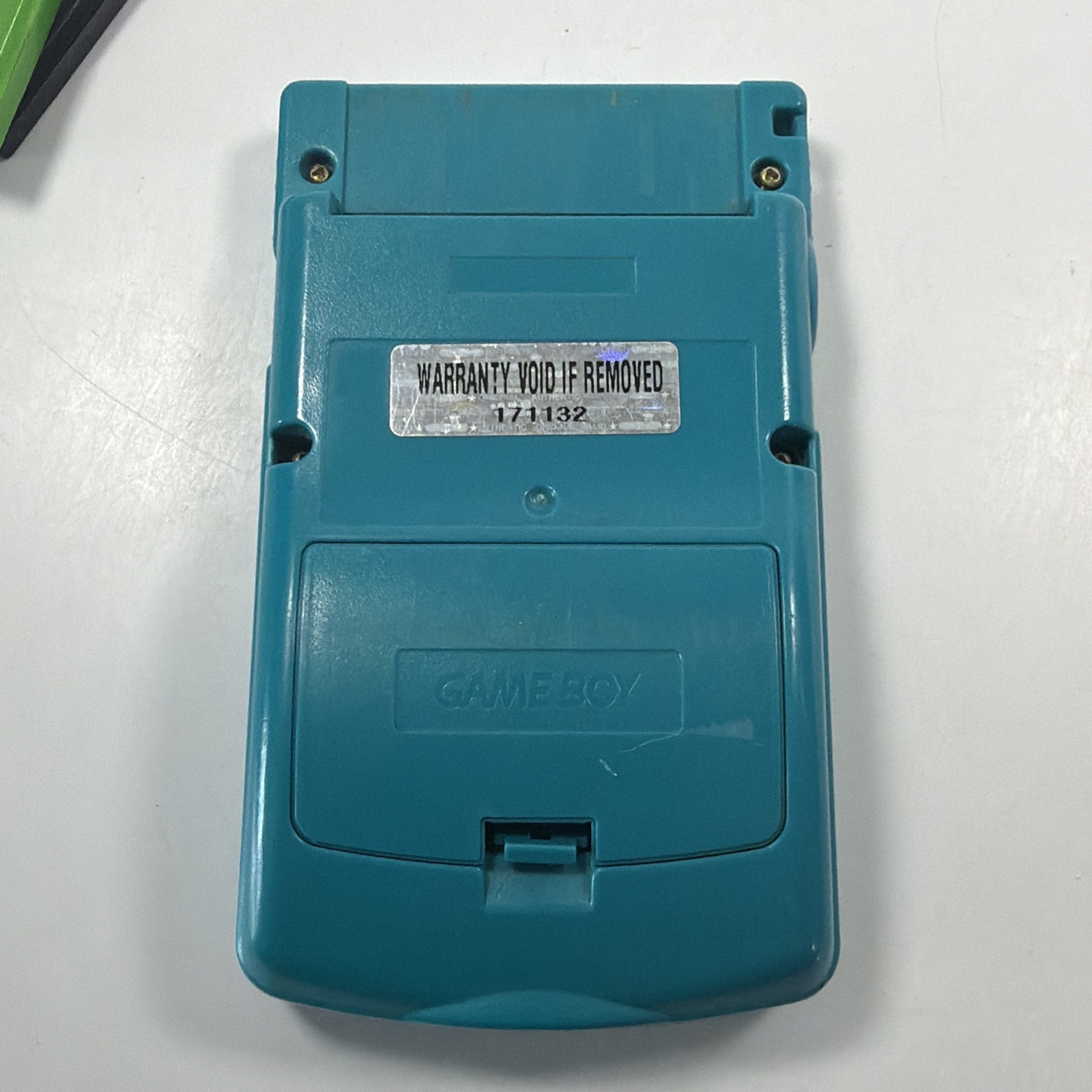 Nintendo Game Boy Color Handheld Console CGB-001 Teal Pac-Man & Bonus Game Works