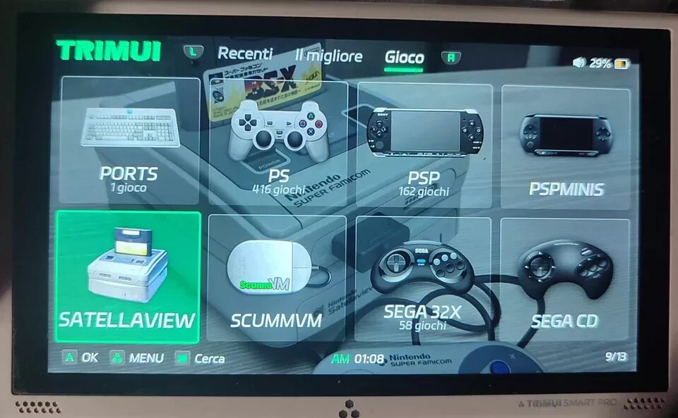 CROSSMIX OS TRIMUI SMART PR0 SD 50000 Games 64GB CONSOLE CARD REPLACEMENT @