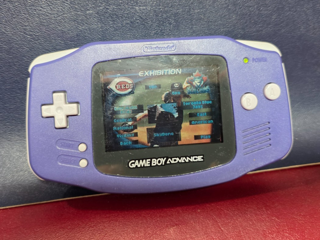 Nintendo Game Boy Advance Handheld System Indigo Purple Tested No Batteries