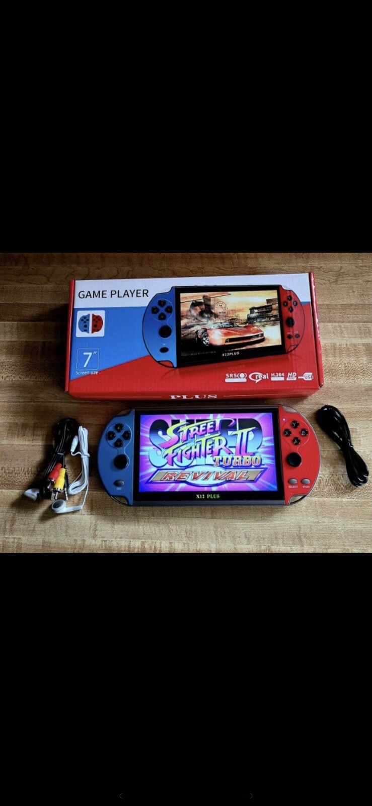 Handheld Game Player 7.1” 16 GB Built-in 3,000 Classic Games Installed