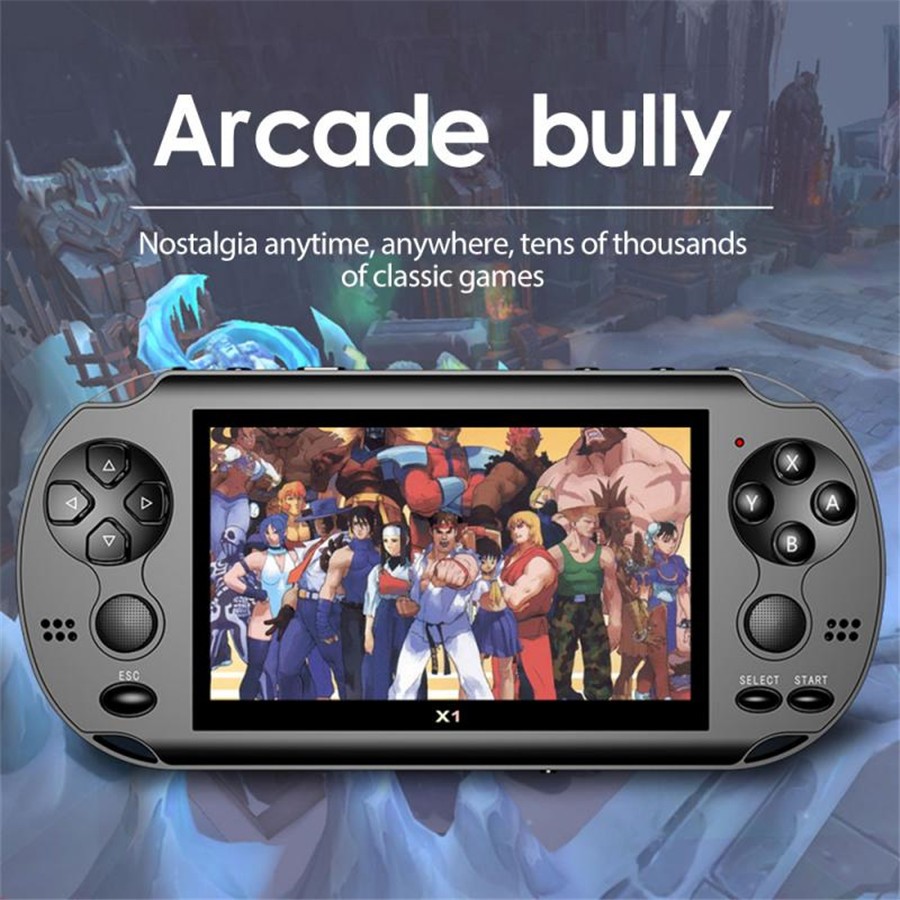 4.3 inch Handheld 8GB Retro Game Consoles 10000 Games Video Console Rechargeable