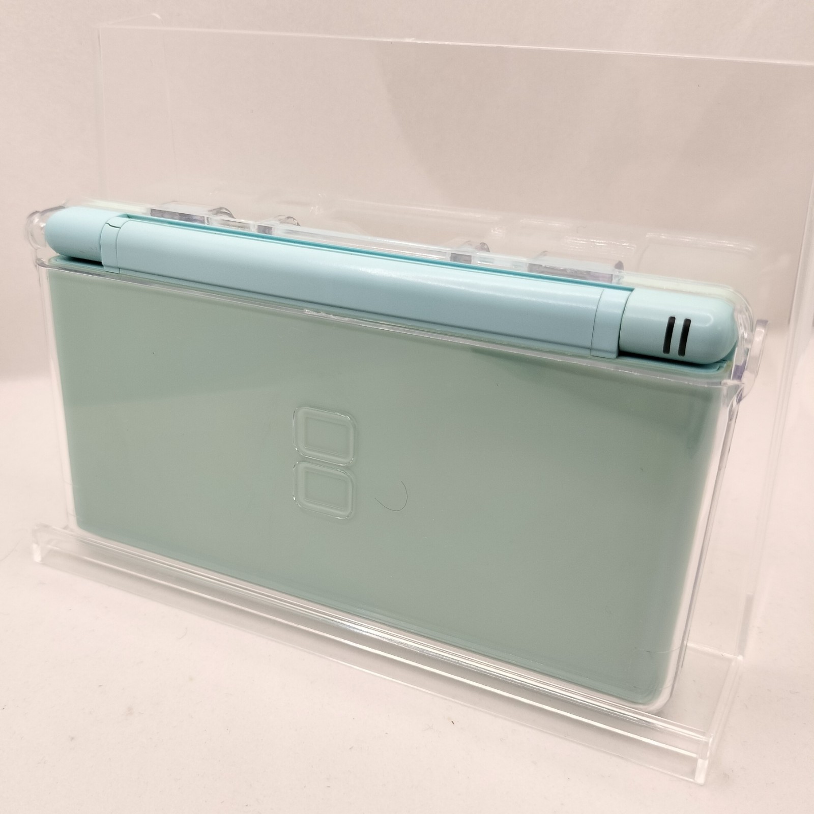 Nintendo DS Lite Ice Blue Console USG-001 Bundle Small Hinge Crack Works Great