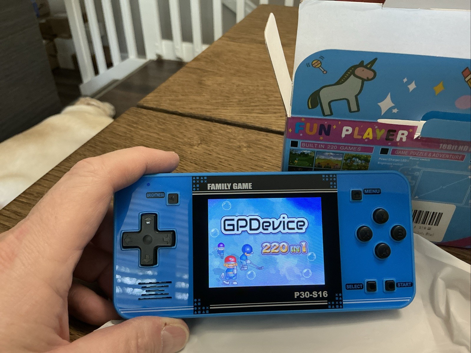 Handheld Game for Kids – 220 Preloaded Retro Video Games – Portable