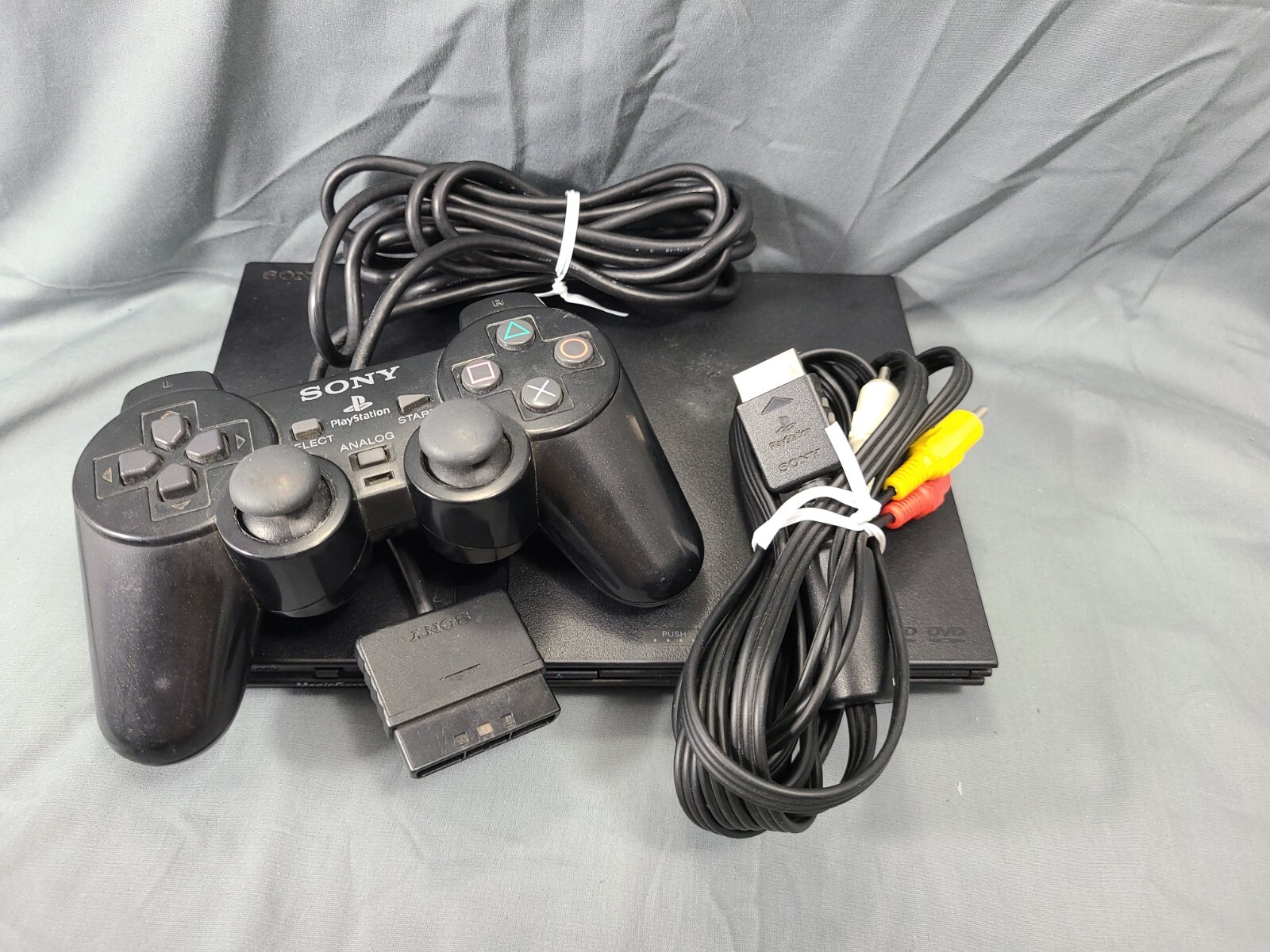 Sony PlayStation 2 SCPH-70000 Slim Console US and Japan system- Charcoal Black.