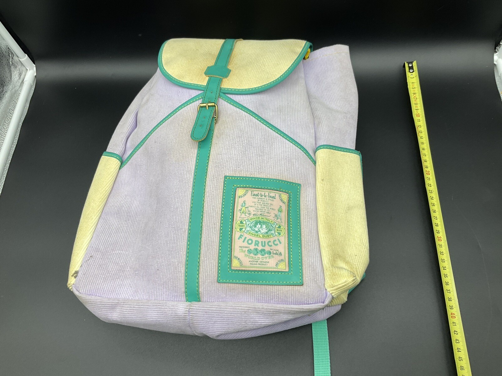 VINTAGE 80s# FIORUCCI OFFICIAL VINTAGE BACKPACK BACKPACK +RARE CASE# [LW]