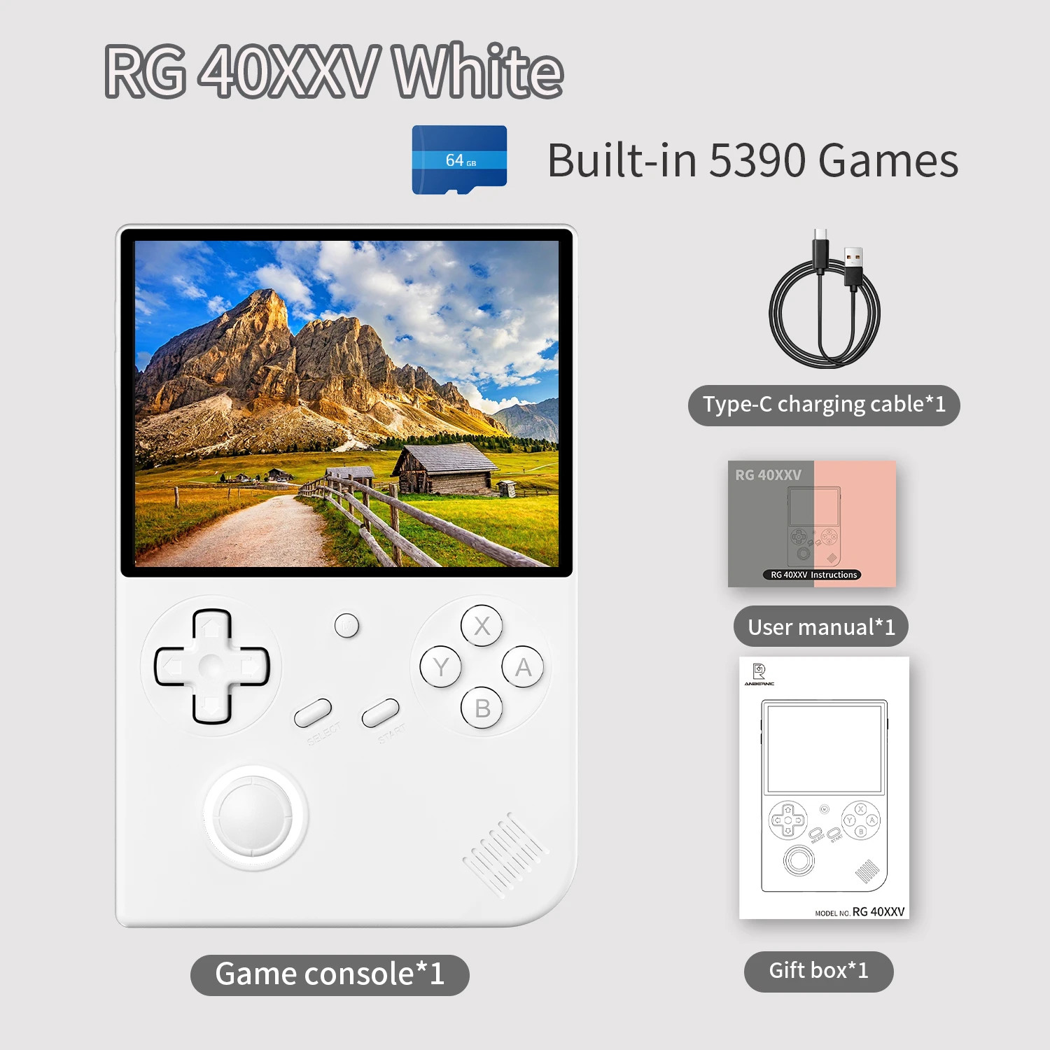 Retro Handheld Game Console 5000 Games IPS Screen WiFi HDMI Linux 64 Bit