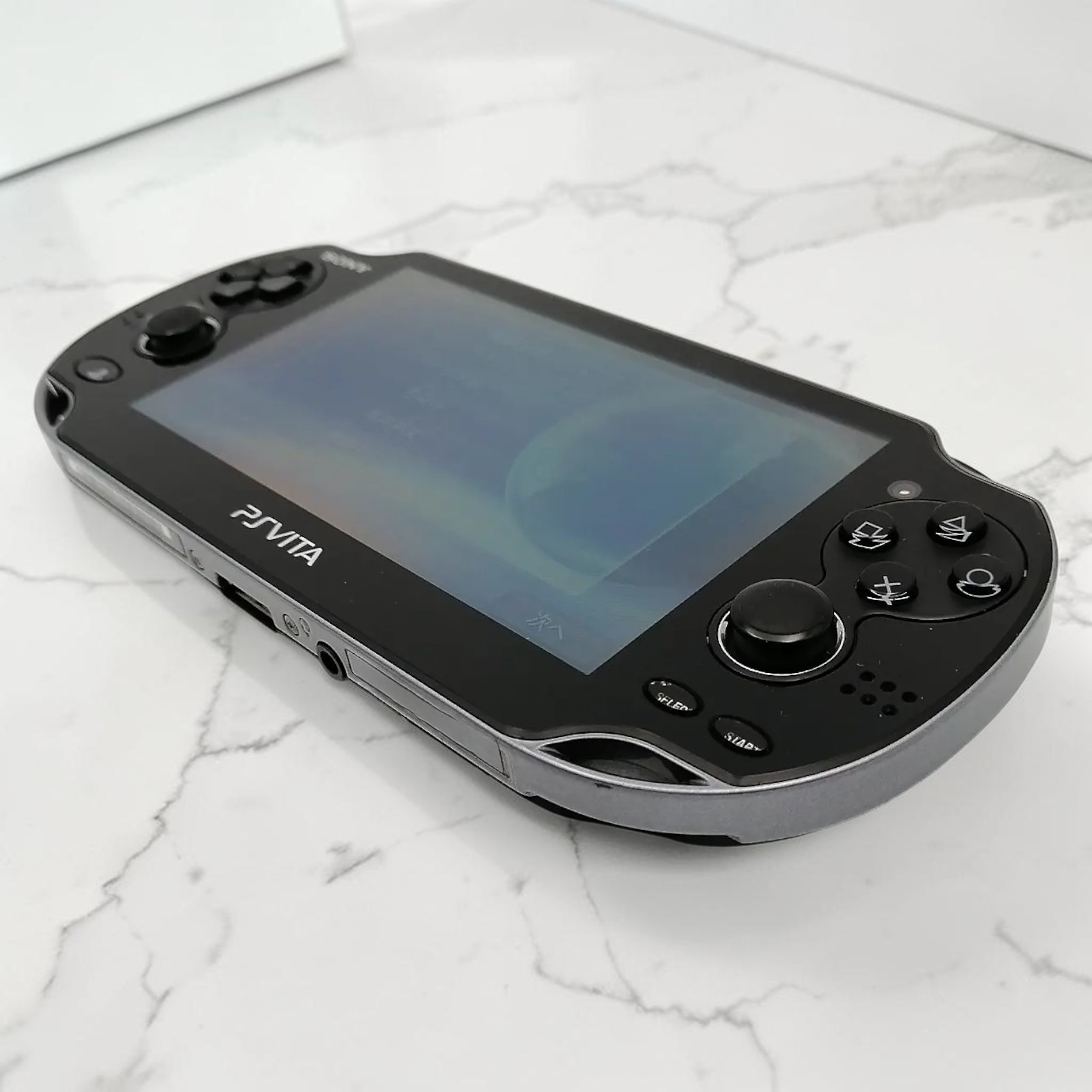 Sony PS Vita PCH-1000 Crystal Black 3G Wi-Fi Handheld Tested Working Used