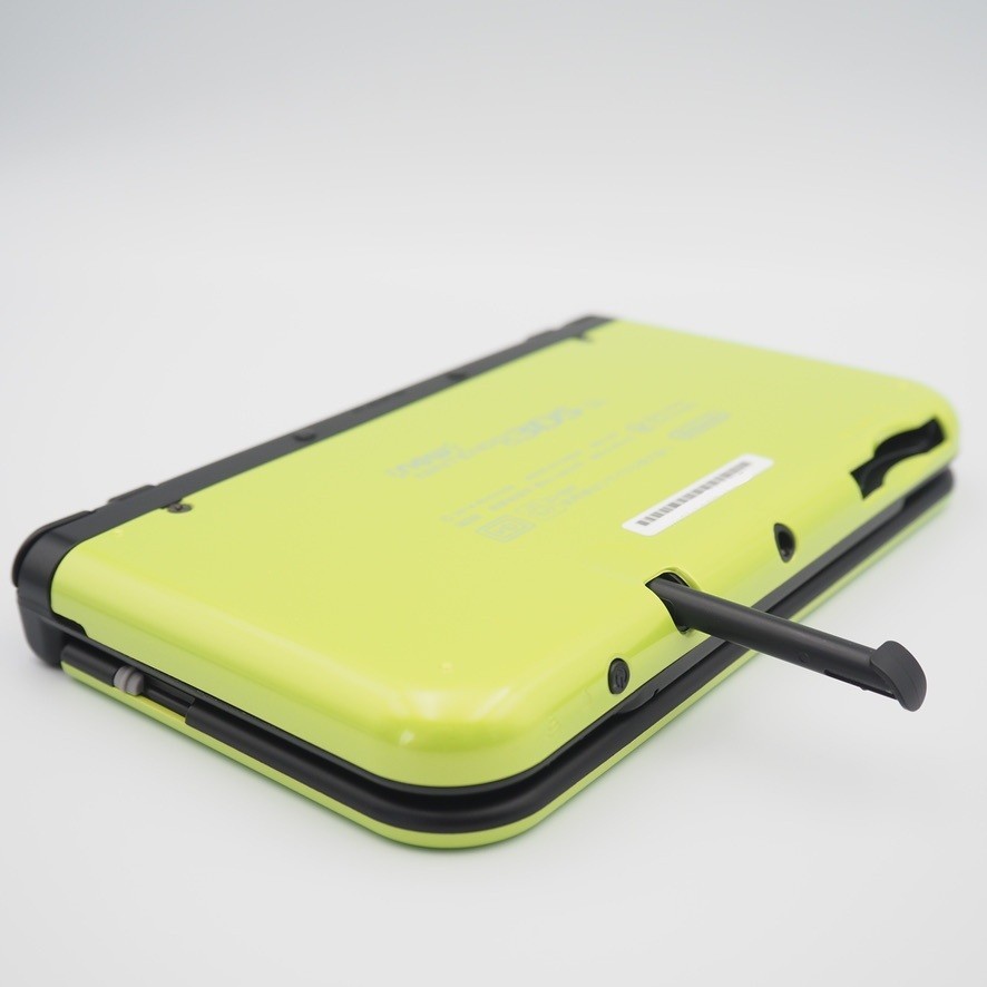 [EXC] New Nintendo 3DS XL LL lime Black Console Stylus Tested Japanese ver
