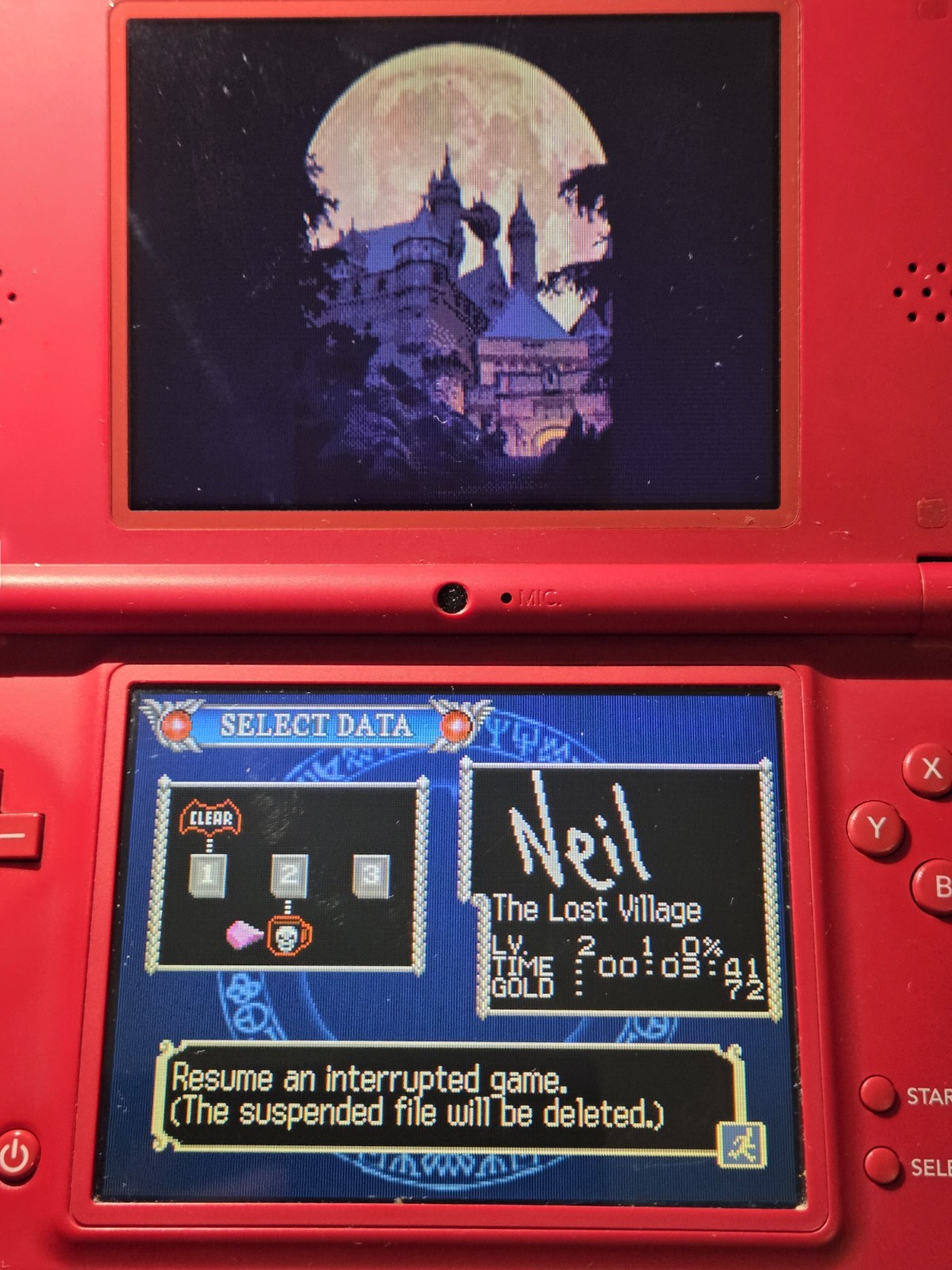 Nintendo DSi XL Super Mario Bros. 25th Anniversary Edition w/ Charger Tested