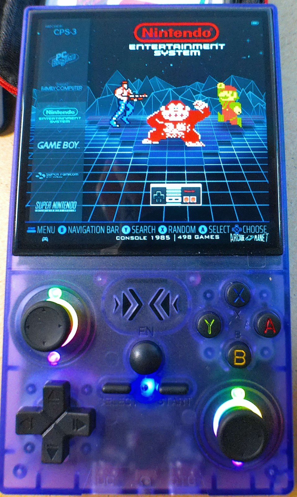 XF40V Retro Handheld Game Console Purple