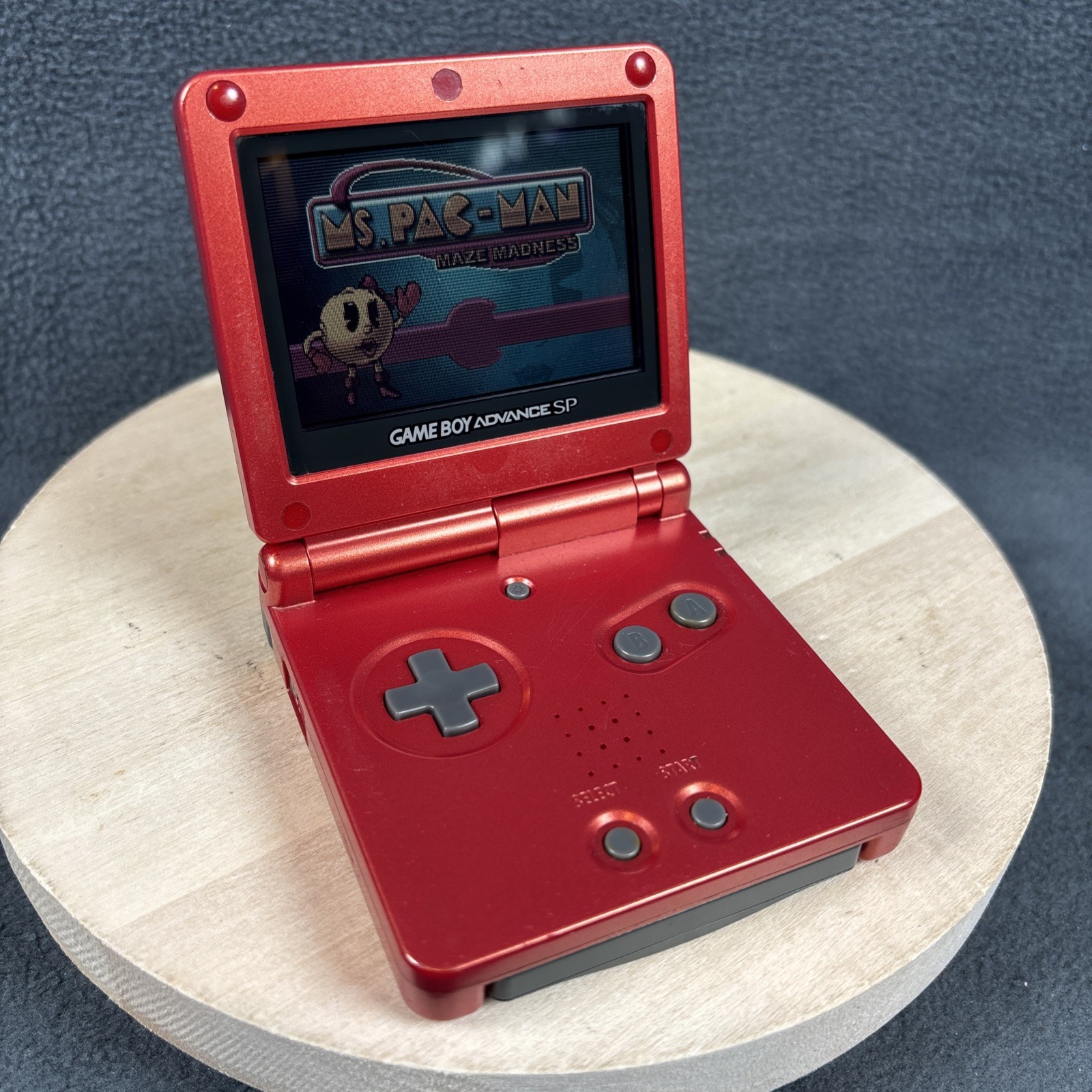 Nintendo Game Boy Advance SP Console AGS-001 Flame Red – New Battery & Charger