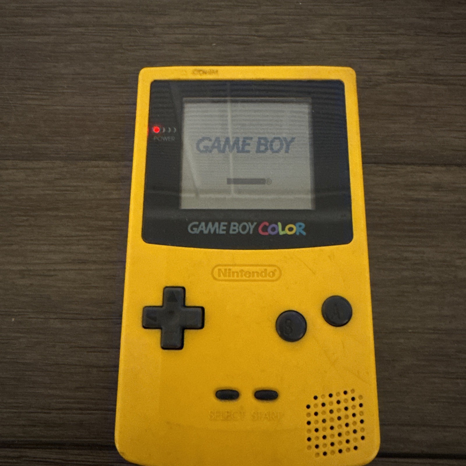 Nintendo Game Boy Color GBC Dandelion Yellow CGB-001 Console Only, Tested/Works