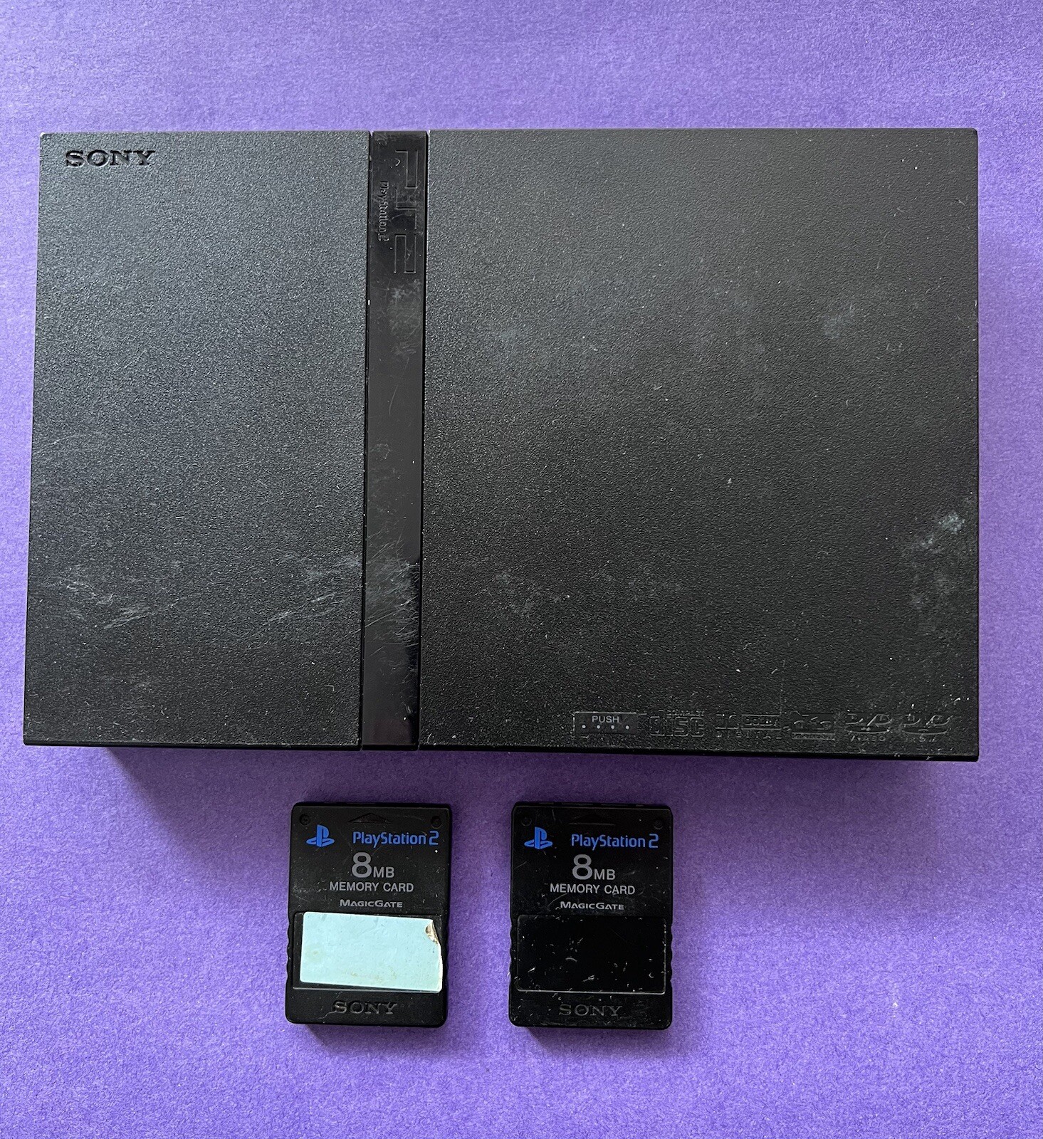 Sony PlayStation 2 Slim Console – Black (Tested &Works!)plus Tony Hawk 4