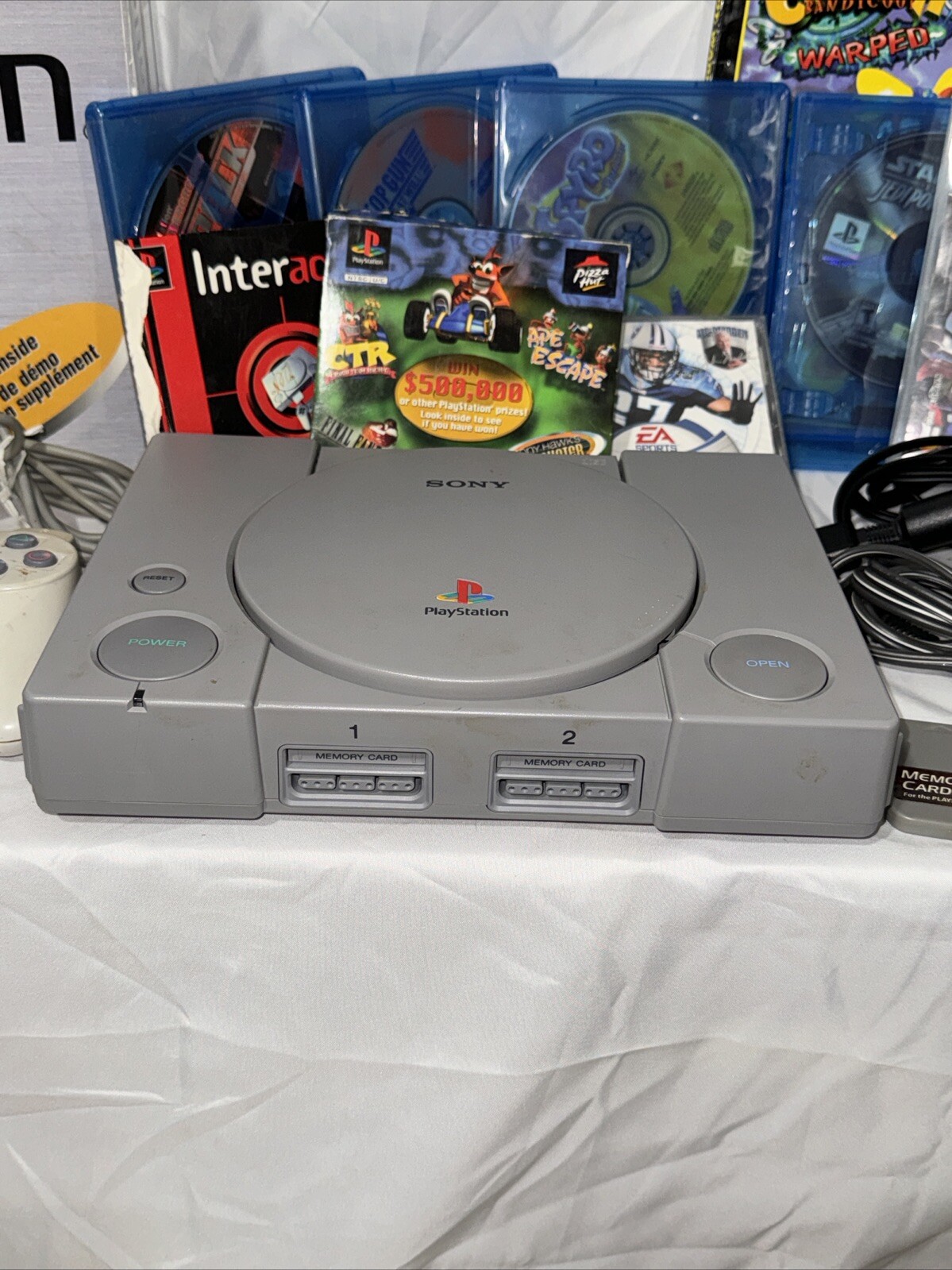 Authentic Original Sony PlayStation PS Console Complete With Many Extras -Tested