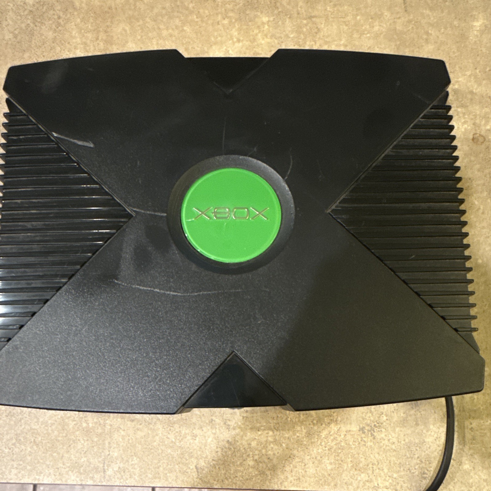 Microsoft Xbox Original Home Console Black/Green w/ Composite RCA & S-Video