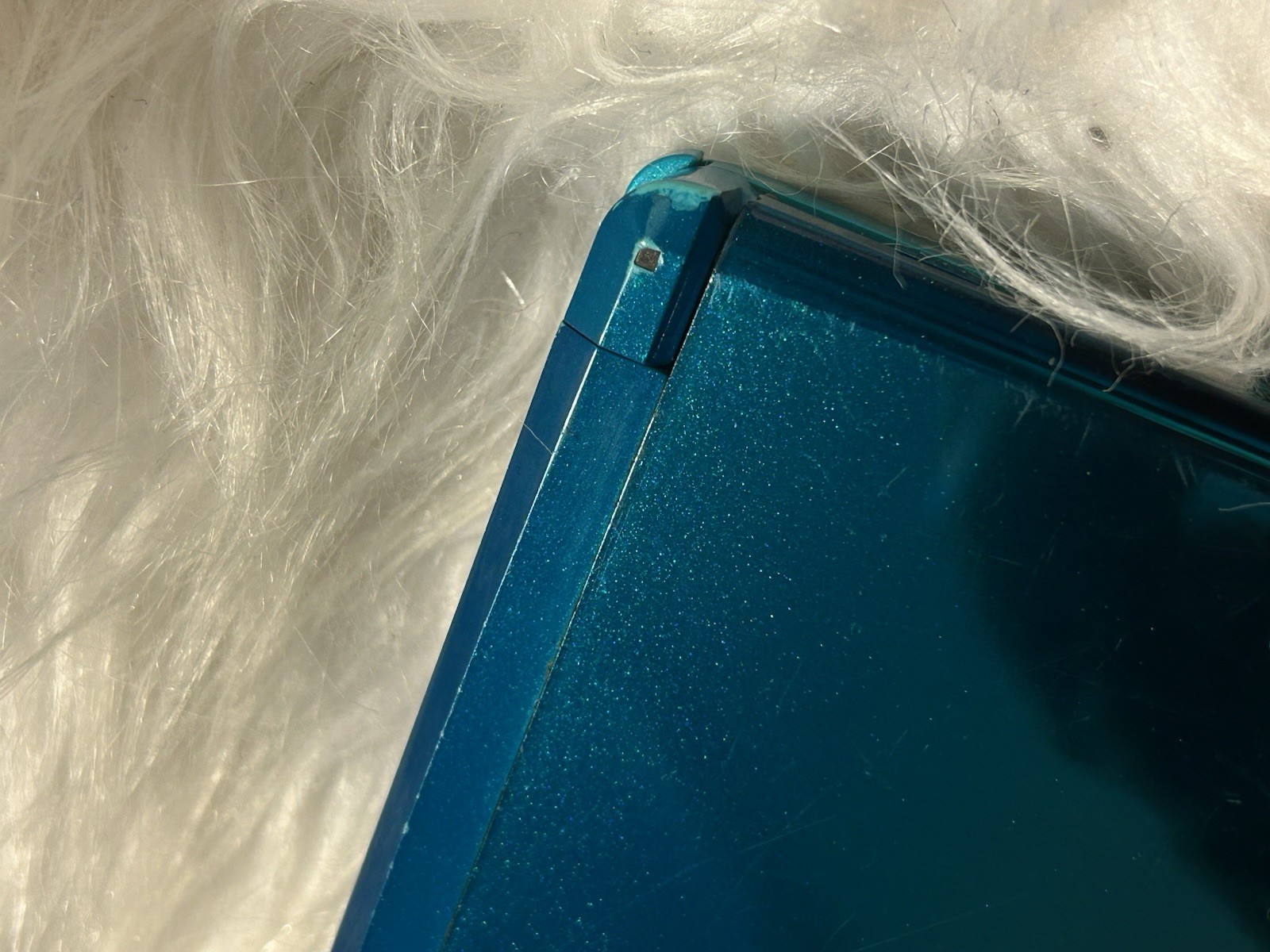 READ Nintendo US 3DS Aqua Blue For Parts/Repair Powers On