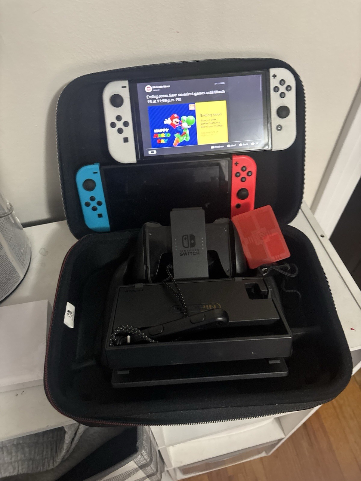Nintendo Switch Console Multicolor HDMI USB-C Wi-Fi Joy-Con Dock Carry Case