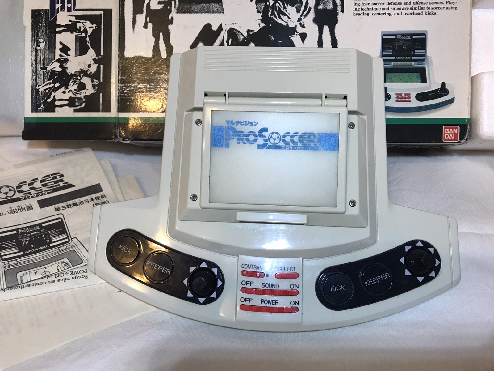 Bandai ProSoccer LSI Japan Gig Italy Never Used Vintage 1985 Video Game