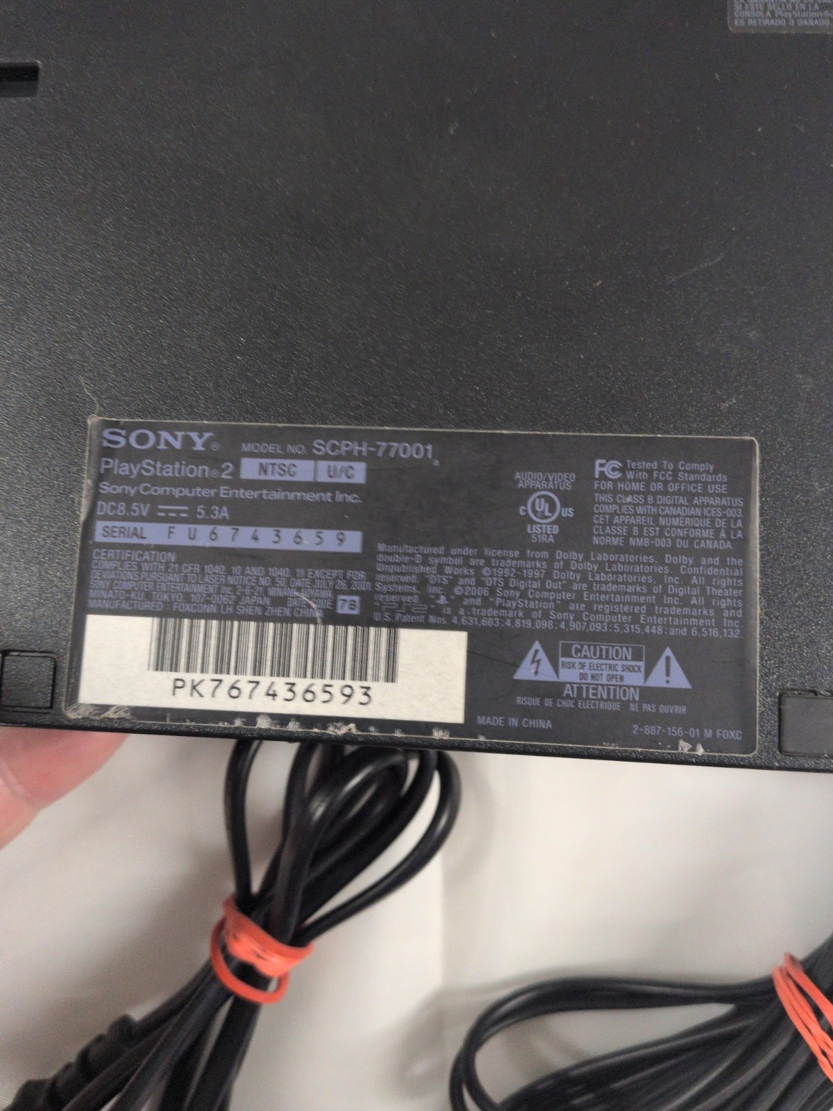 Sony PlayStation 2 Slim PS2 Console SCPH-77001 & 19 Game Bundle w/ Controller…