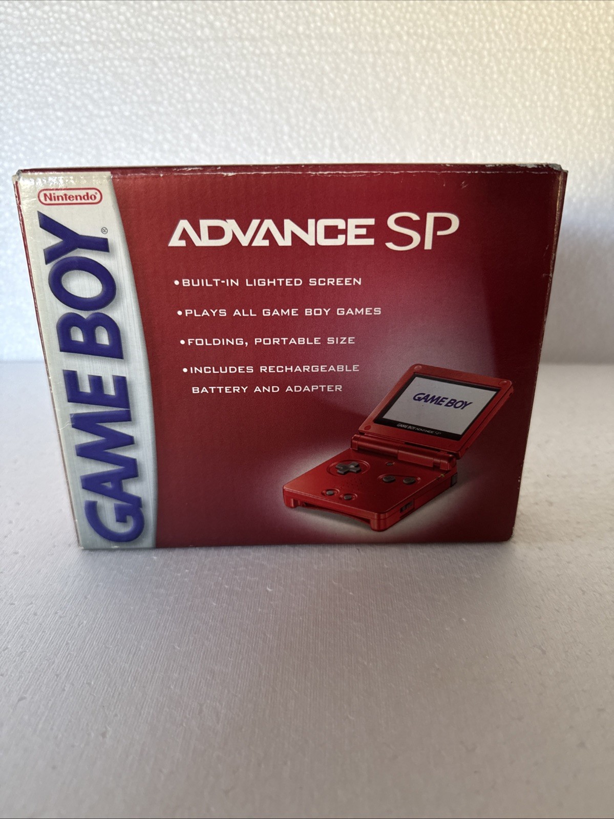 Nintendo Game Boy Advance SP GBA Flame Red Console Sealed Box Rare New Sealed