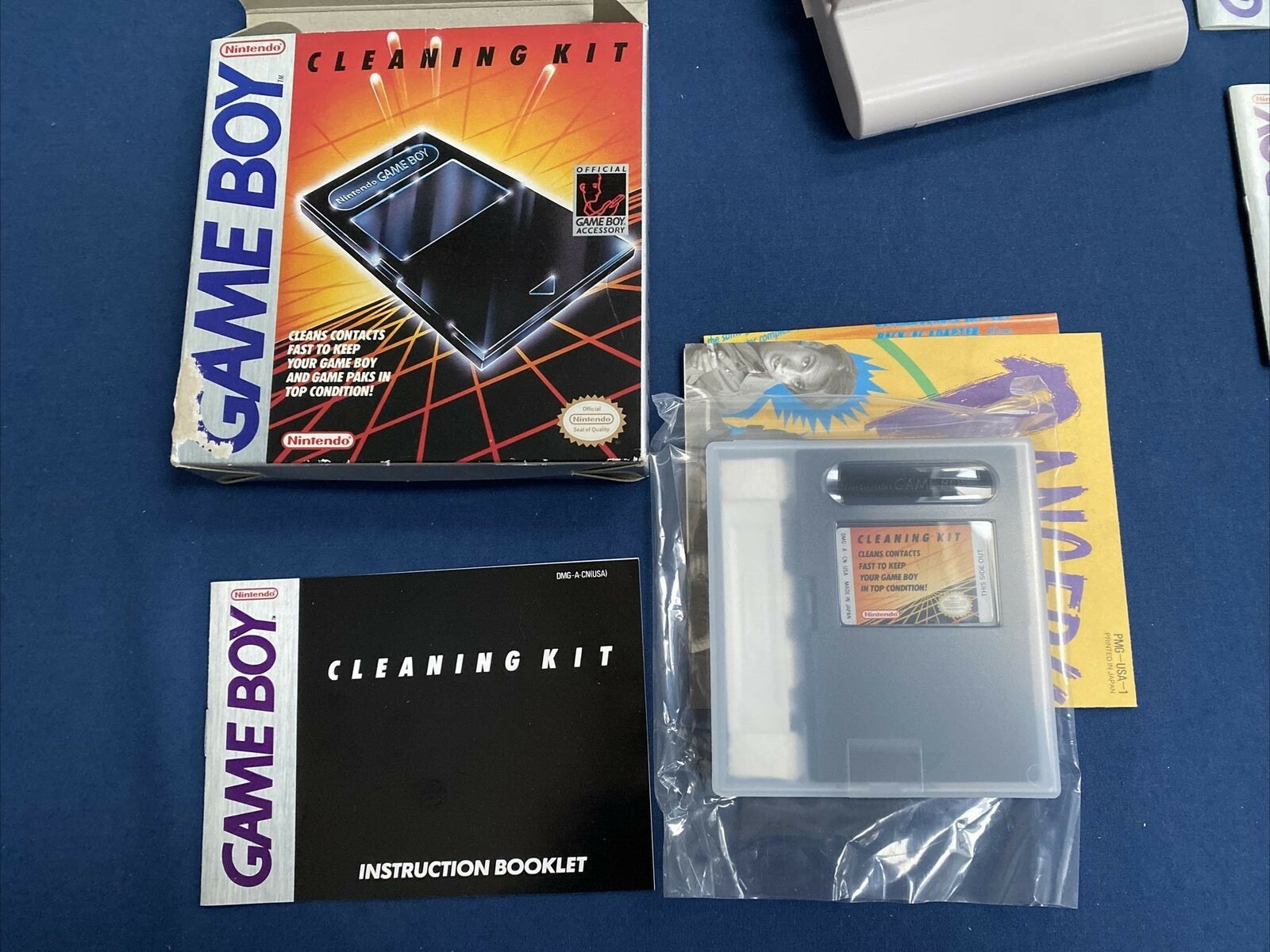Gray 1989 Nintendo GAME BOY DMG-01 TETRIS Light Boy Cleaning Kits Case etc.