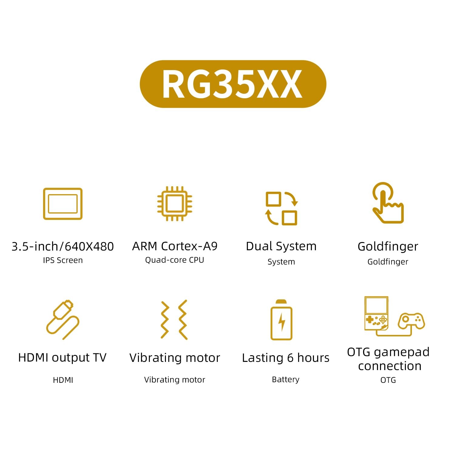 Anbernic RG35XX Retro Handheld Game Console Linux System HD and TV Output 3.5…