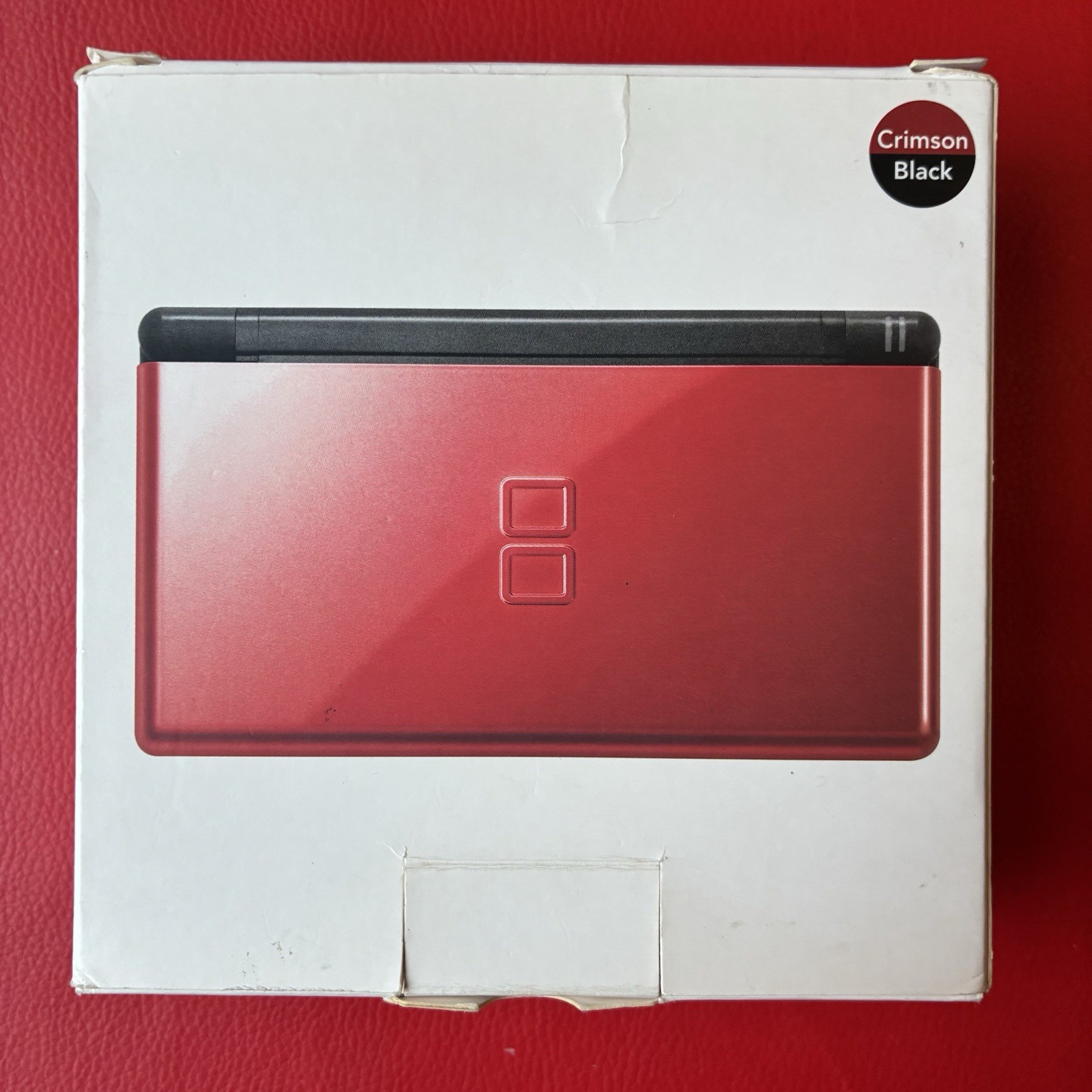 Nintendo DS Lite (Crimson Red/Black) CIB – Complete In Box w/ New Super Mario DS