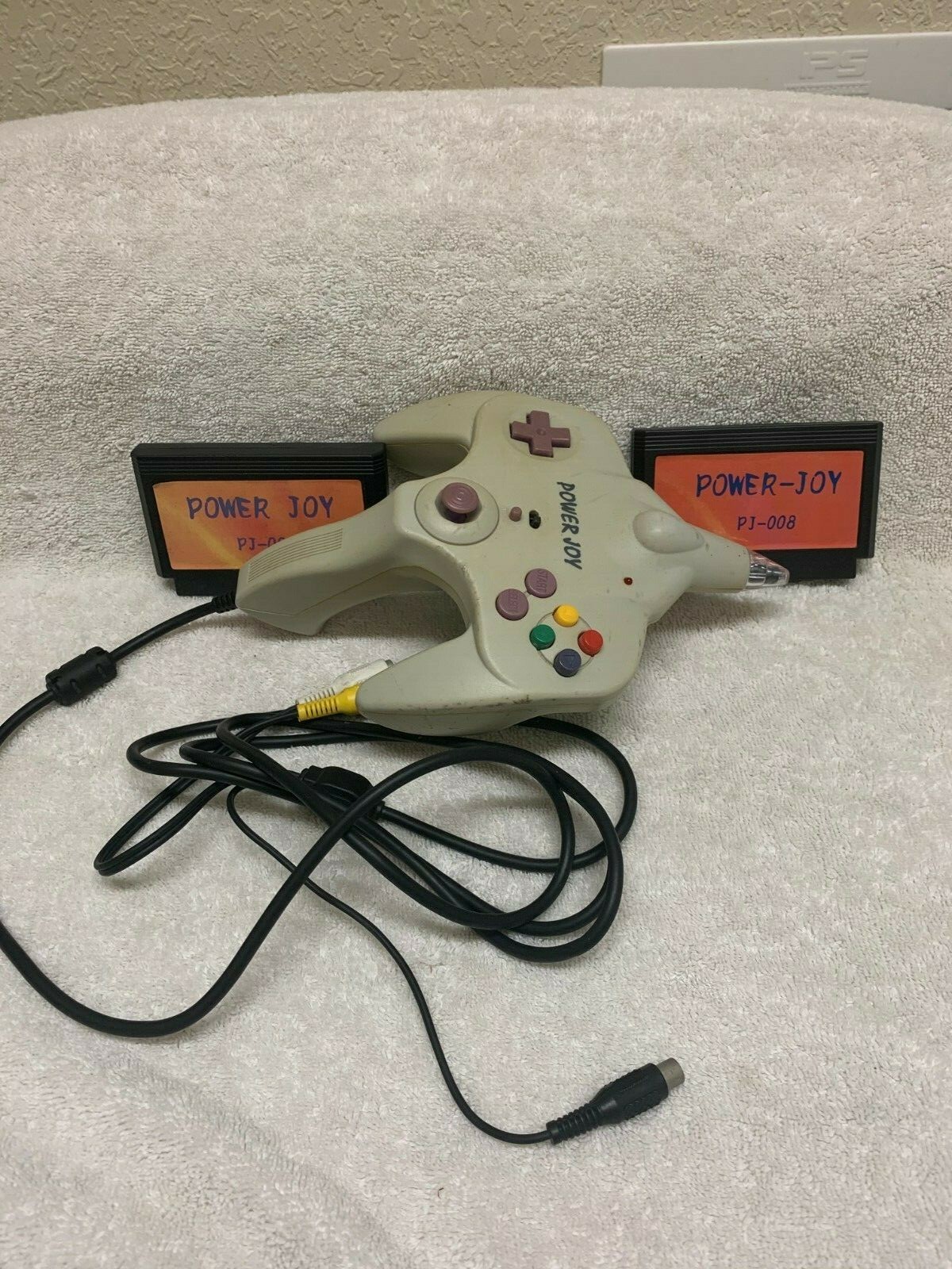 Vintage Power Joy Game System PJ001 With PJ-001 + PJ008 Cartridges