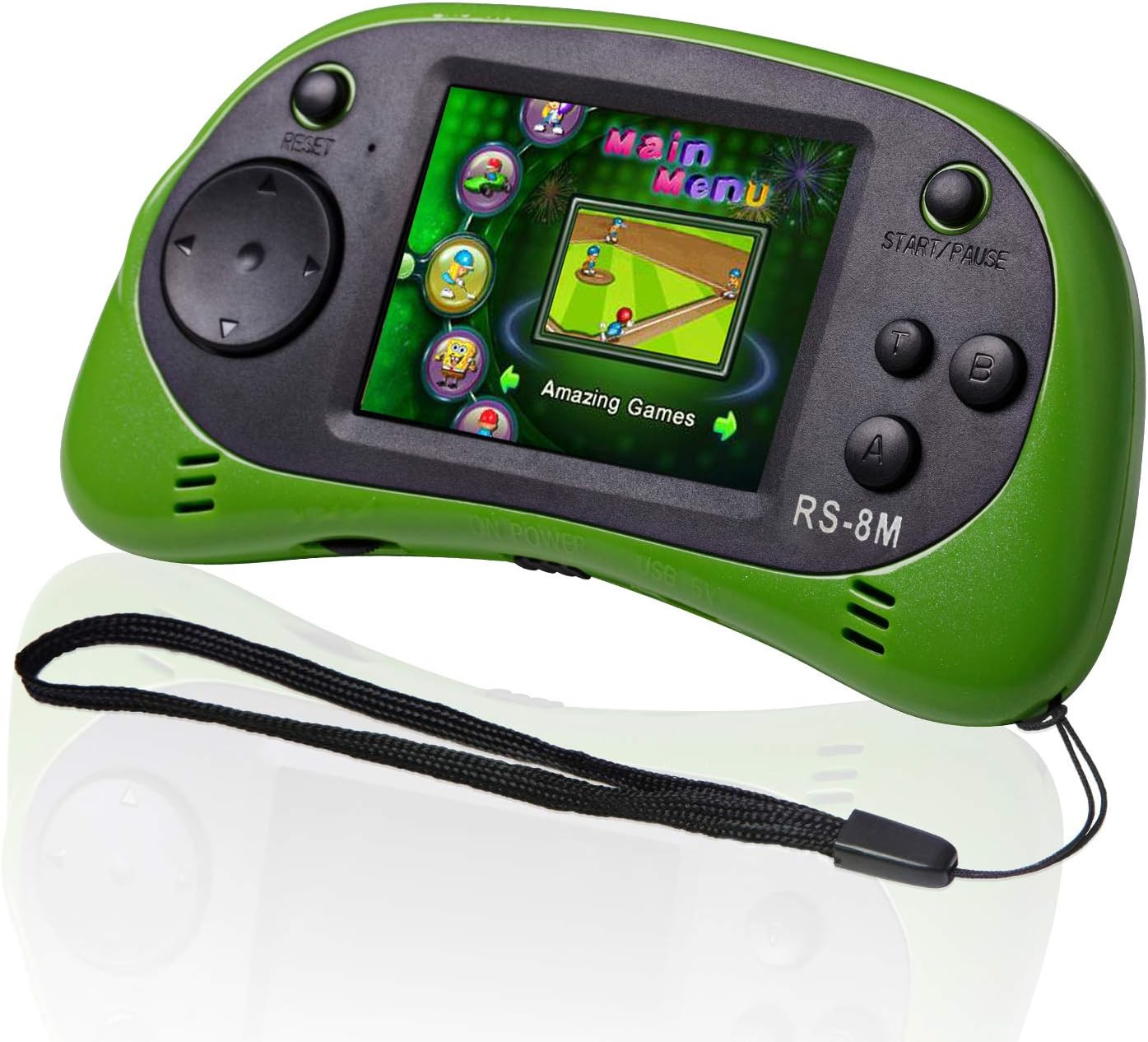 16 Bit Kids Handheld Games Built-In 220 HD Video Games, 2.5 Inch Portable Game P