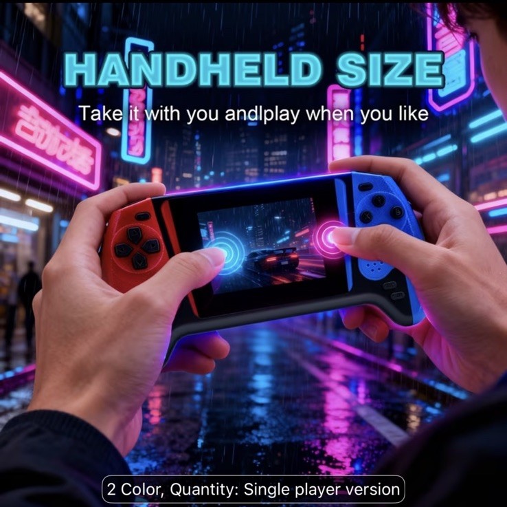 Handheld game consoles,single or dual card options,3.5 large-screen classic