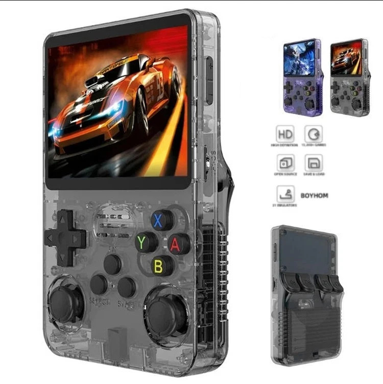 New R36s Retro Handheld Game Console,3.5in IPS, 128GB Preloaded with 35000 Games