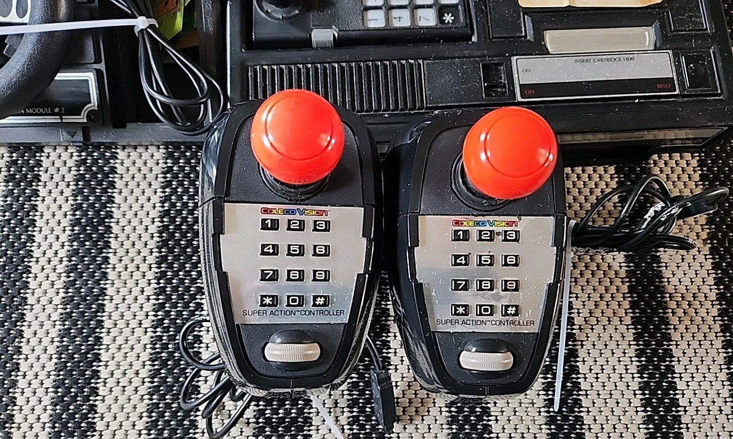 ColecoVision Console Bundle With Steering Wheel & Controllers