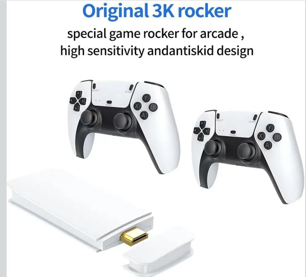 M15 Plus Retro Game Stick 128G 4K Output & Upgrade Retro Gaming Console Wireless